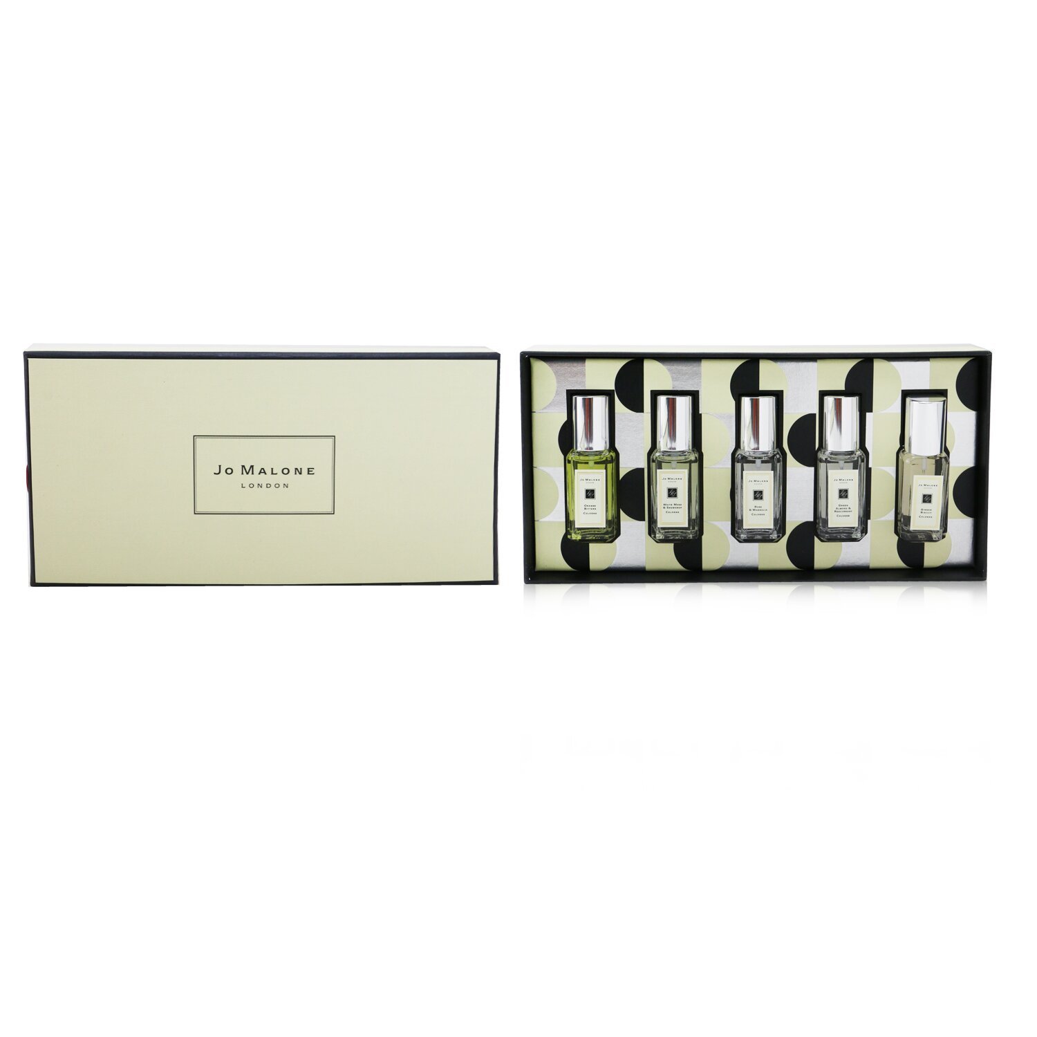 Jo Malone Christmas Cologne Collection: Orange Bitters, White Moss & Snowdrop, Rose & Magnolia, Green Almond & Redcurrant, Ginger Biscuit 5x9ml/0.3oz