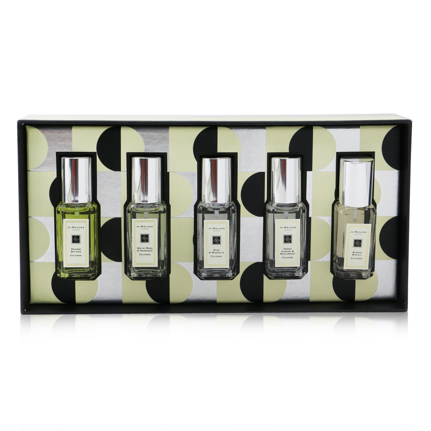 Jo Malone Christmas Cologne Collection: Orange Bitters, White Moss & Snowdrop, Rose & Magnolia, Green Almond & Redcurrant, Ginger Biscuit 5x9ml/0.3oz