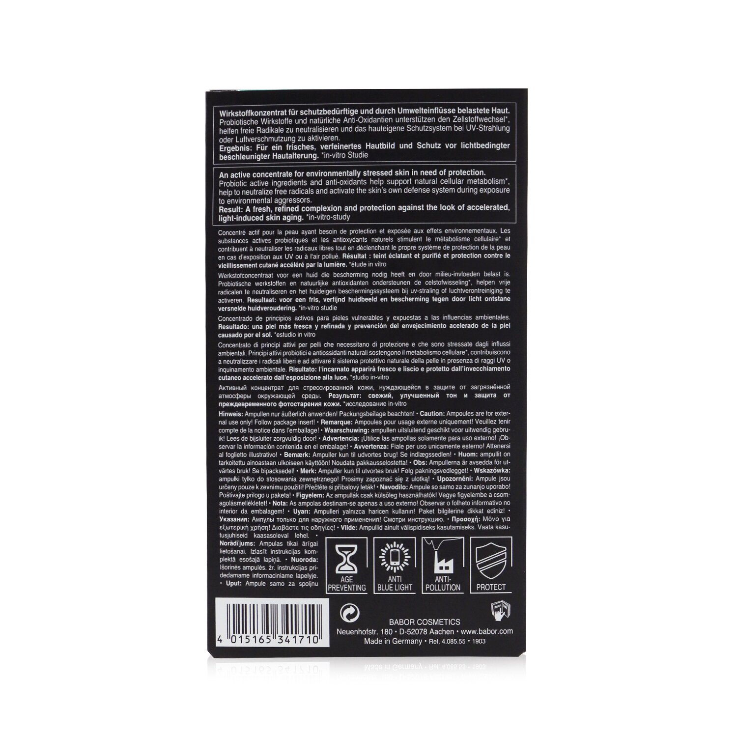 Babor Ampoule Concentrates Repair Pollution Protect (Anti-Pollution + Even Tone) 7x2ml/0.06oz