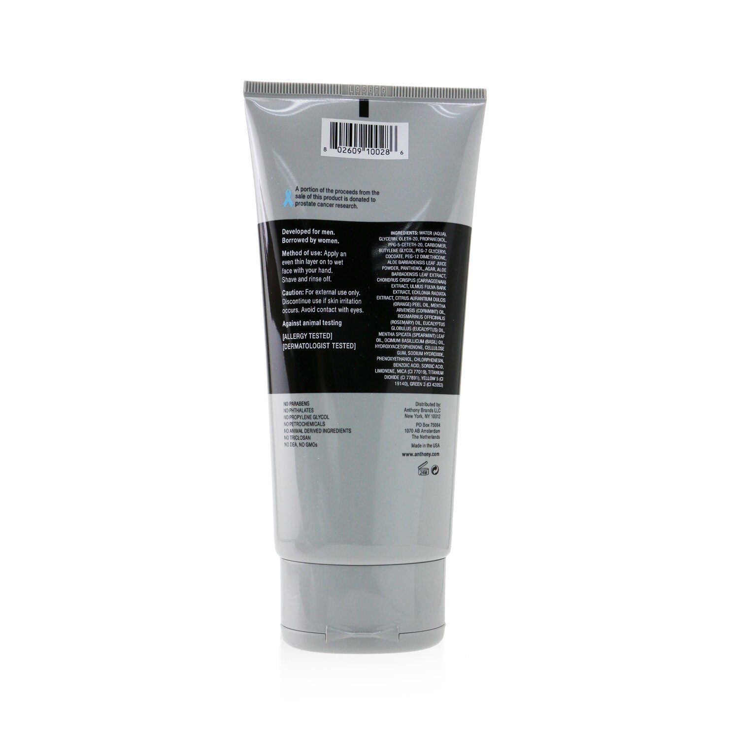 Anthony Logistics For Men Shave Gel (Sensitive Skin) (Box Slightly Damaged) 177ml/6oz