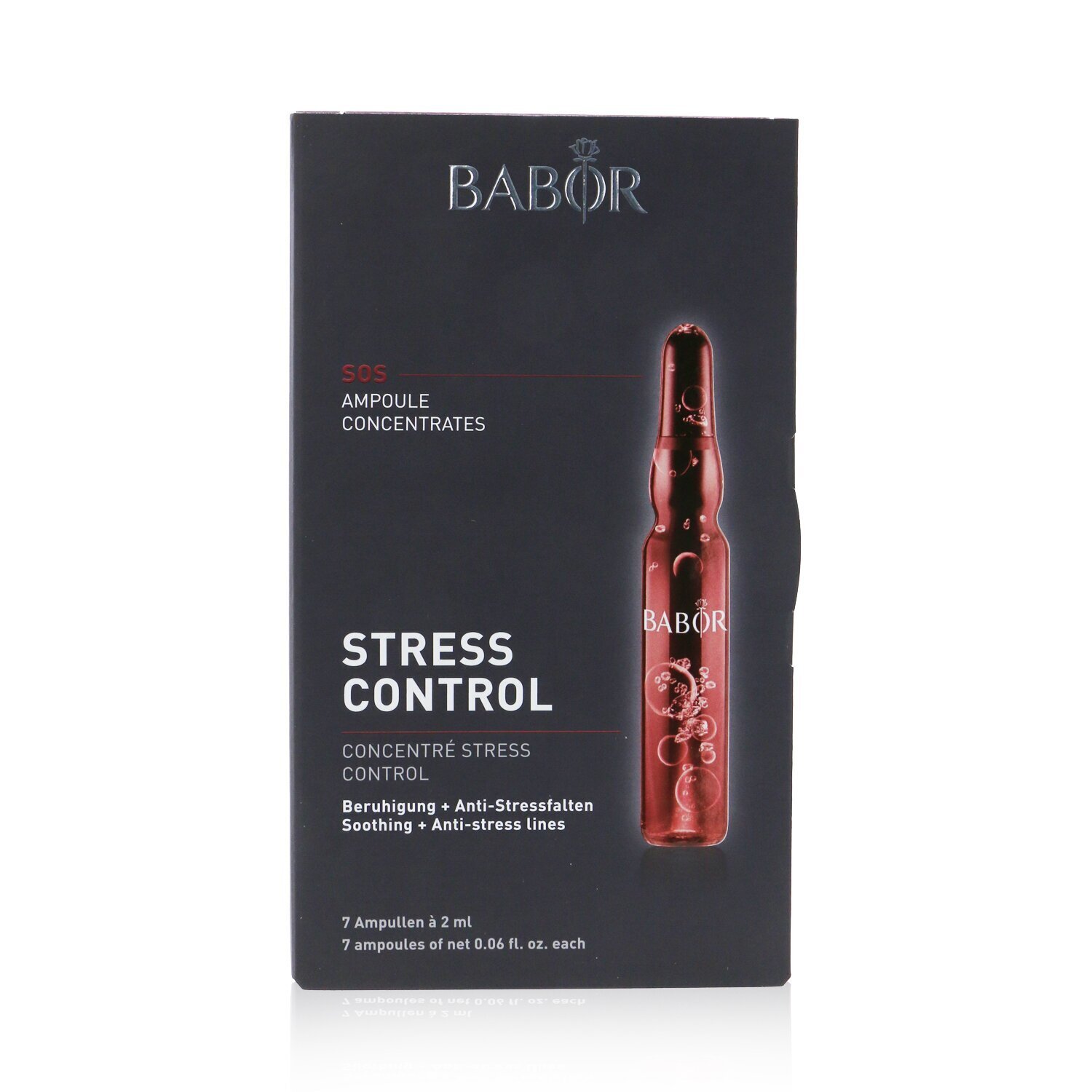 Babor Ampoule Concentrates SOS Stress Control (Soothing + Anti-Stress Lines) 7x2ml/0.06oz