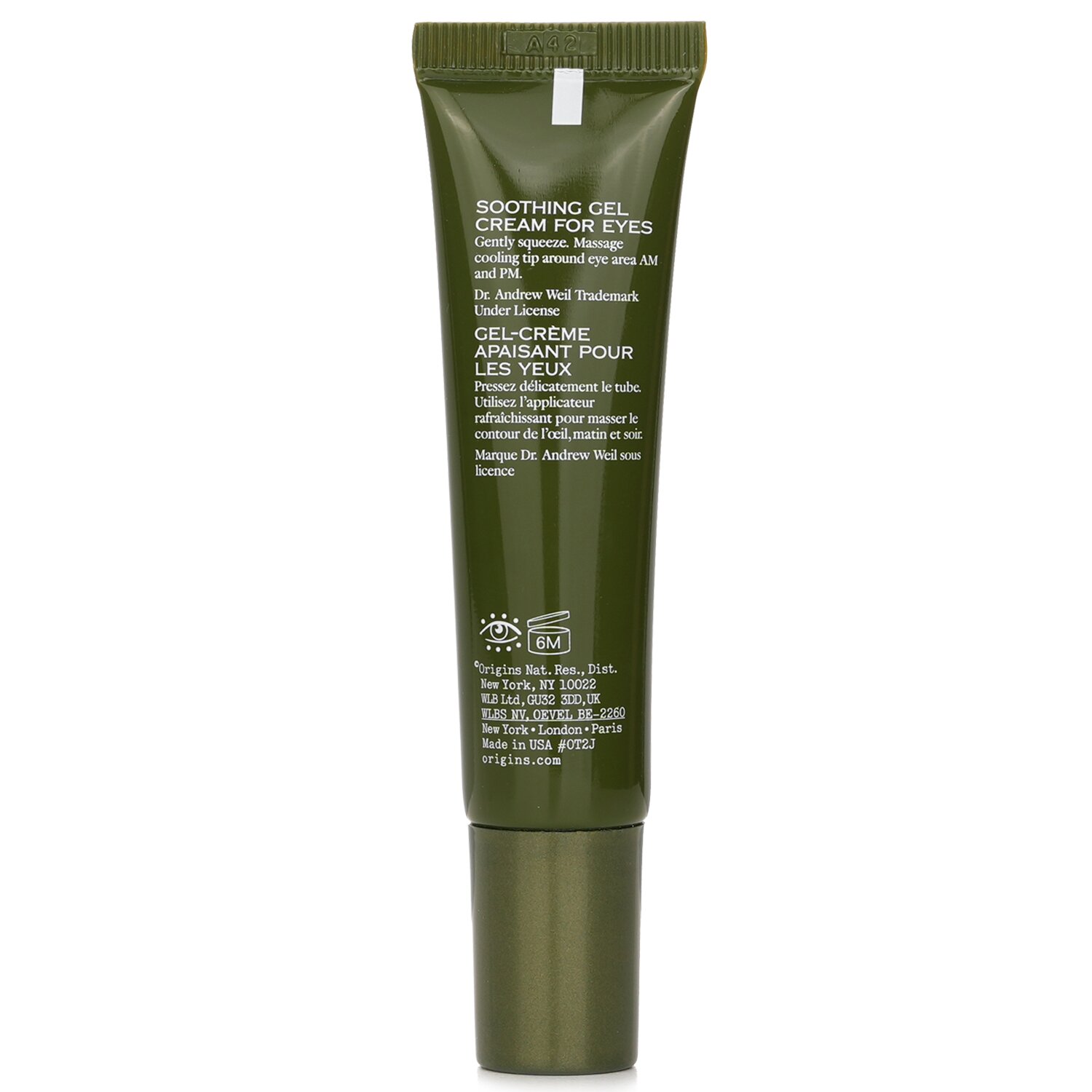 Origins Dr. Andrew Mega-Mushroom Skin Relief & Resilience Calmante Gel Creme para Olhos 15ml/0.5oz