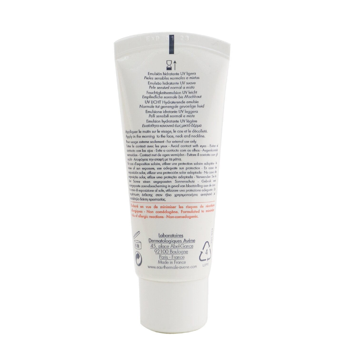 Avene Hydrance UV LIGHT Hydrating Emulsion SPF 30 - For Normal to Combination Sensitive Skin (Unboxed) 40ml/1.3oz