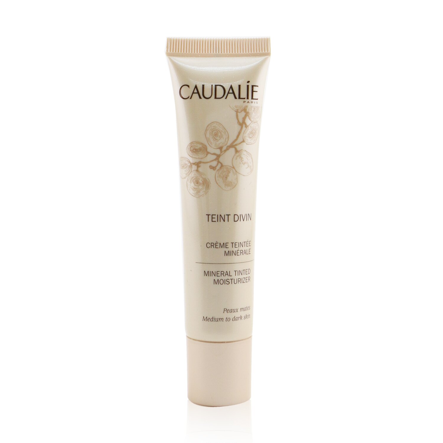 Caudalie Teint Divin Mineral Tinted Moisturizer - Medium to Dark Skin (Unboxed) 30ml/1oz