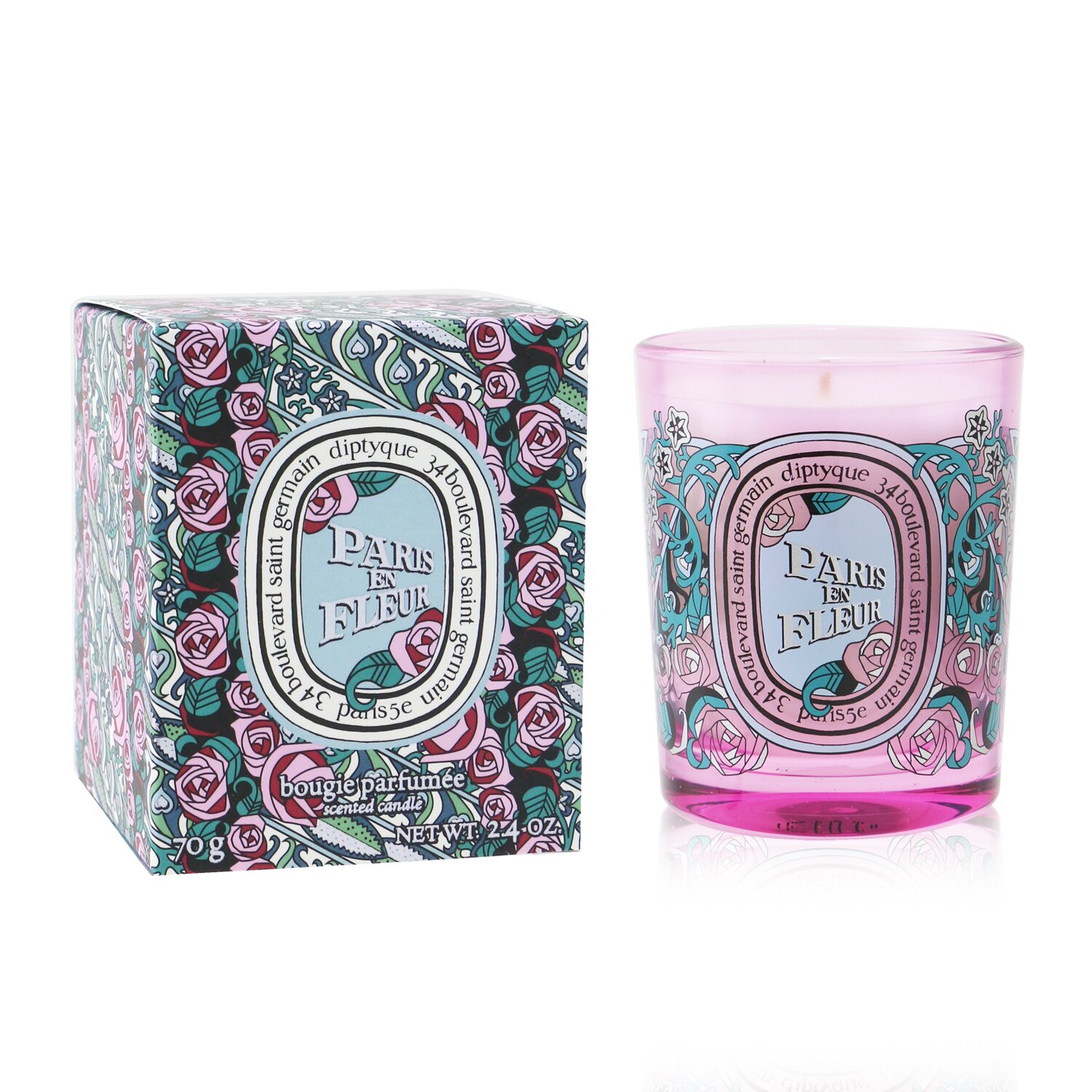 Diptyque Scented Candle - Paris en Fleurs 70g/2.4oz