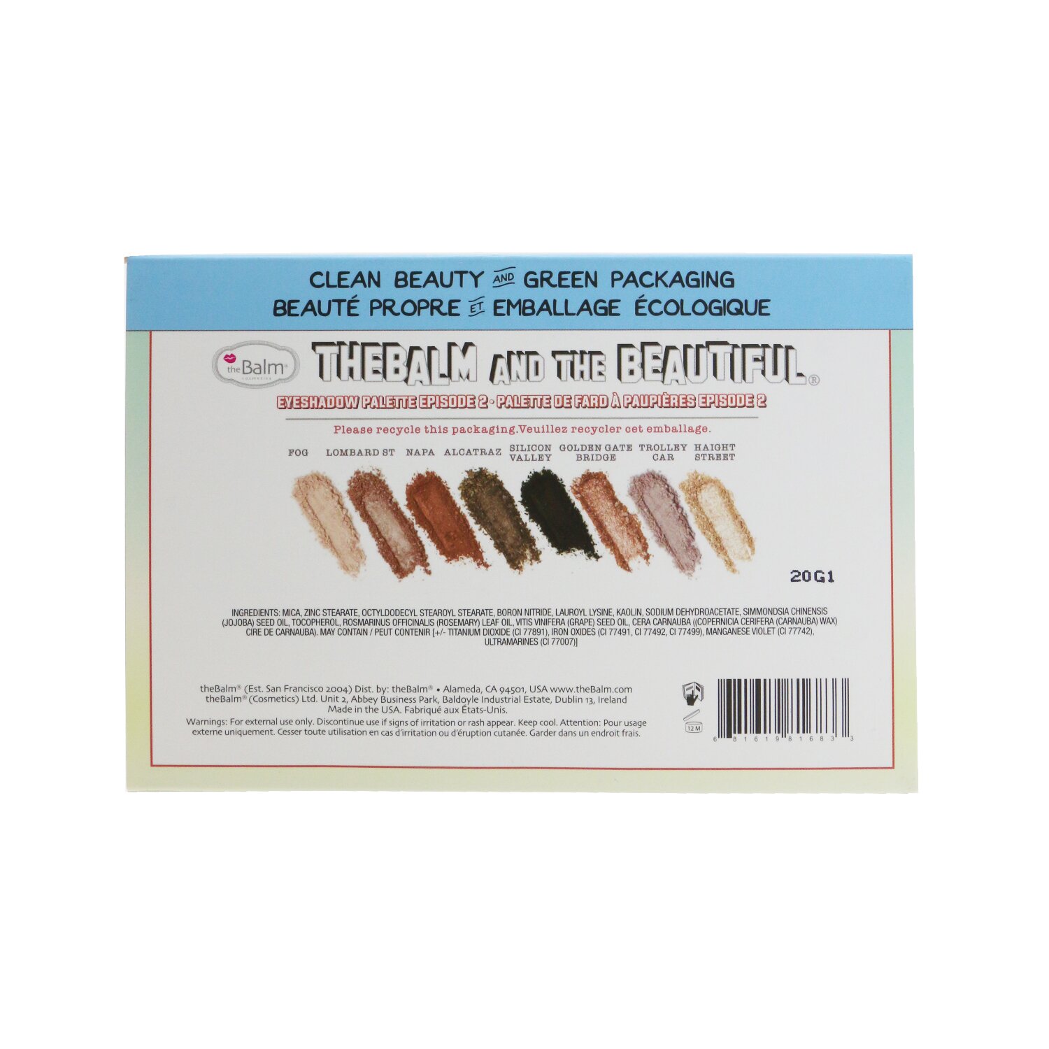TheBalm TheBalm And the Beautiful Eyeshadow Palette (8x Eyeshadow) 10.5g/0.37oz