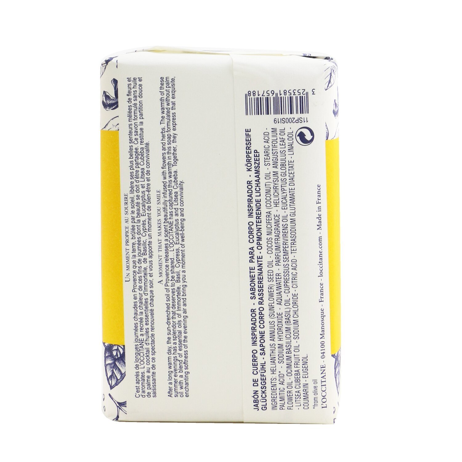 L'Occitane Aromachologie Douceur Immortelle Uplifting Body Soap 200g/0.7oz