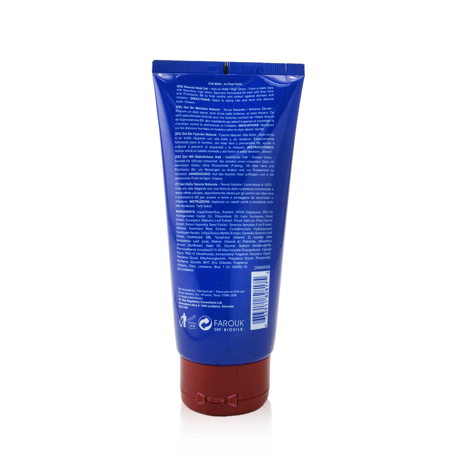 CHI Man In Fine Form Natural Hold Gel (Natural Hold/ High Shine) 177ml/6oz