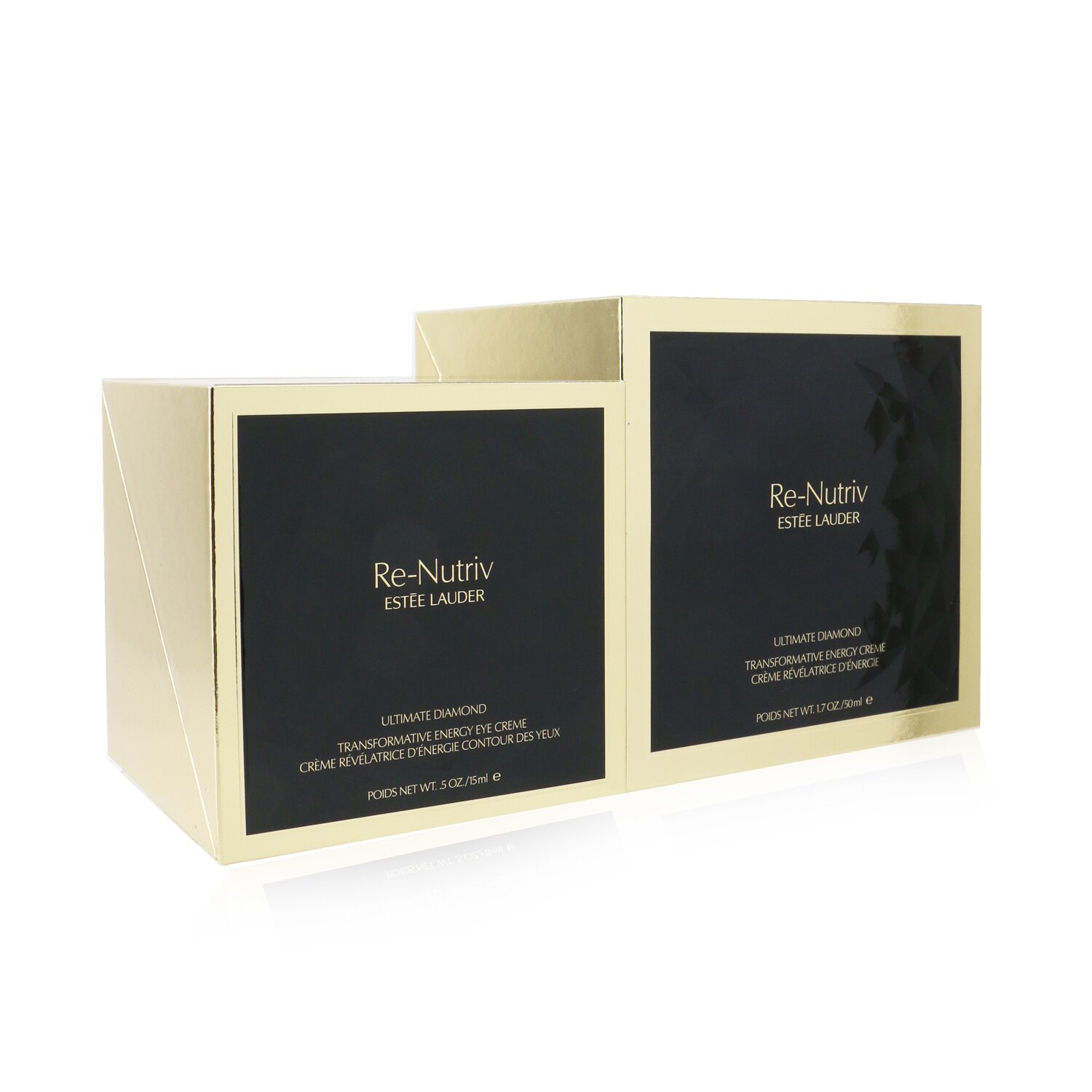 Estee Lauder Re-Nutriv Ultimate Diamond Transformative Energy Face & Eye Set: Energy Creme 50ml+ Energy Eye Creme 15ml 2pcs