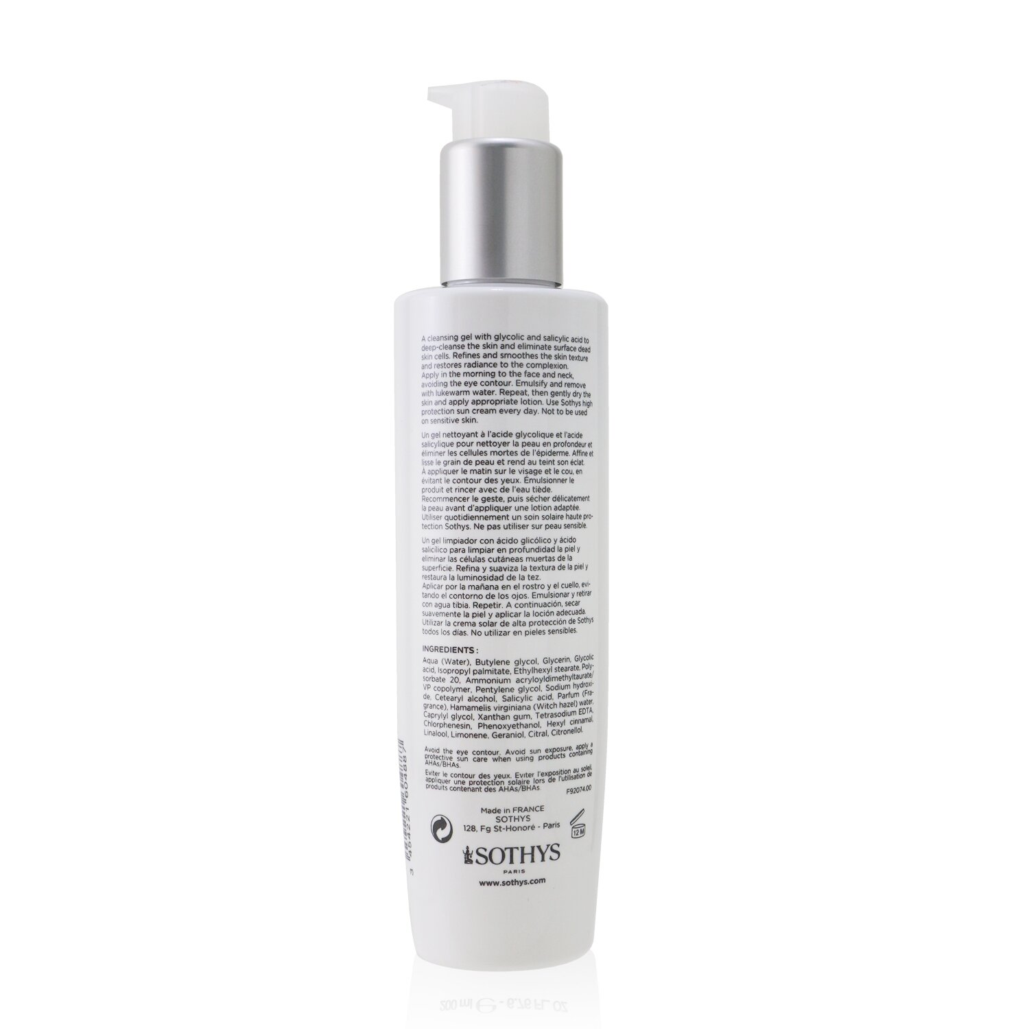 Sothys 思蒂 Cosmeceutique GL Glysalac Skin Preparer 微去角質潔面凝膠 - 含乙醇酸和水楊酸 200ml/6.76oz