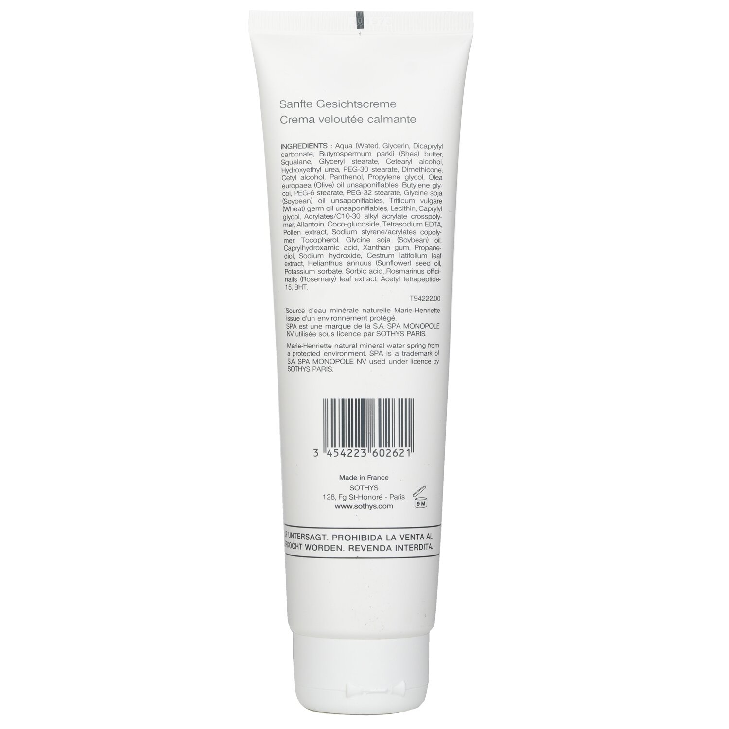 Sothys Soothing Velvet Cream - For Sensitive Skin (Salon Size) 150ml/5.07oz