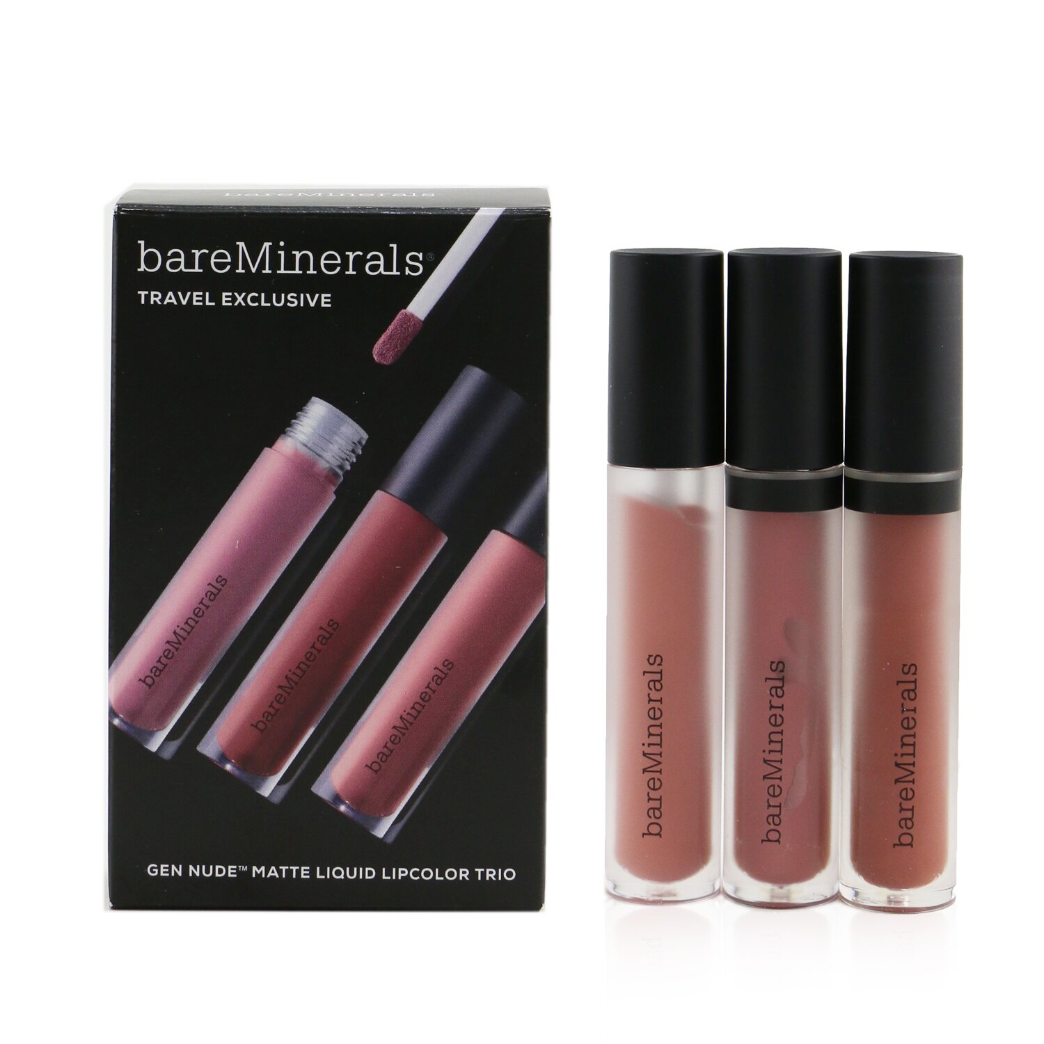 BareMinerals Gen Nude Matte Liquid Lipcolor Trio (3x Matte Liquid Lipstick) 3x4ml/0.13oz