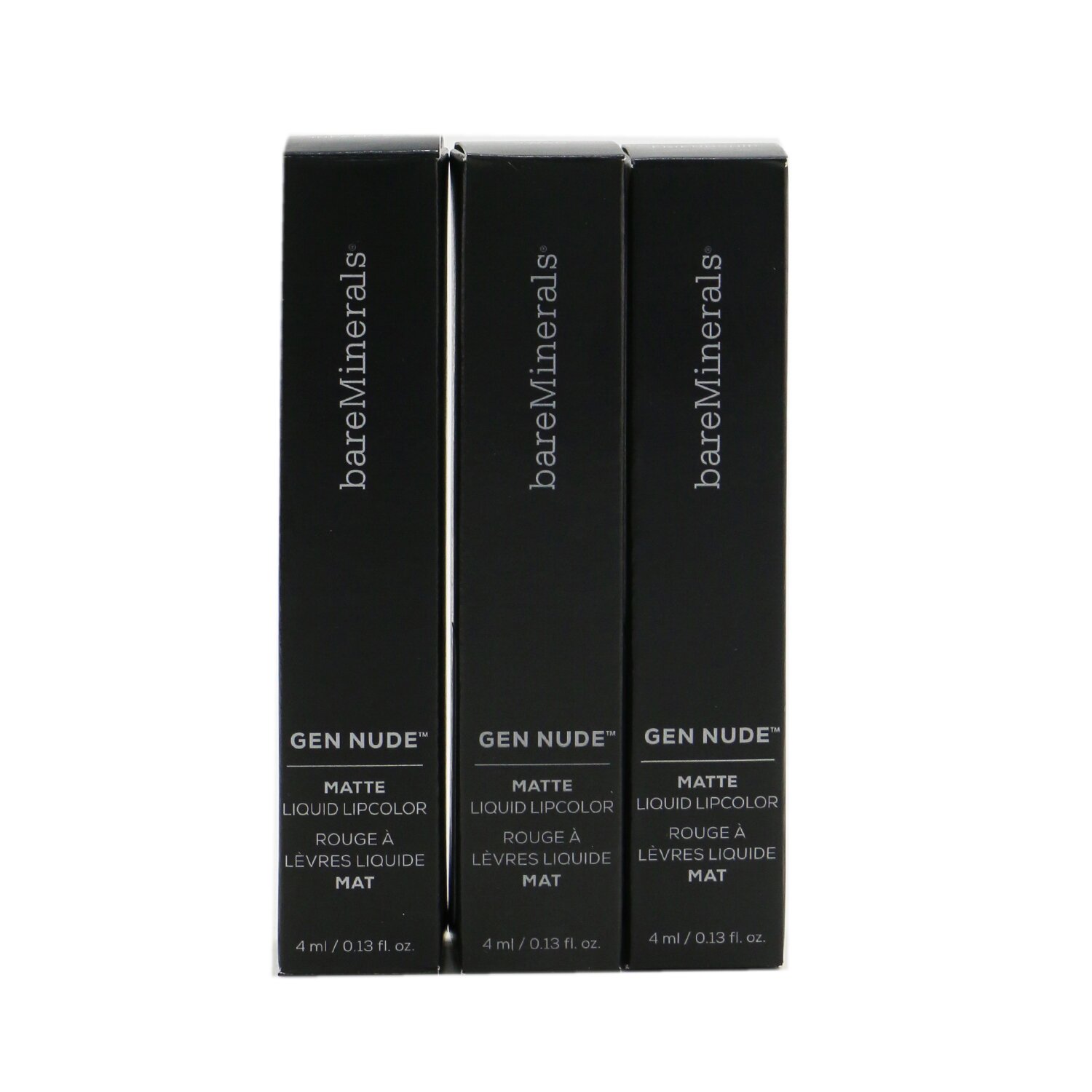 BareMinerals Gen Nude Matte Liquid Lipcolor Trio (3x Matte Liquid Lipstick) 3x4ml/0.13oz