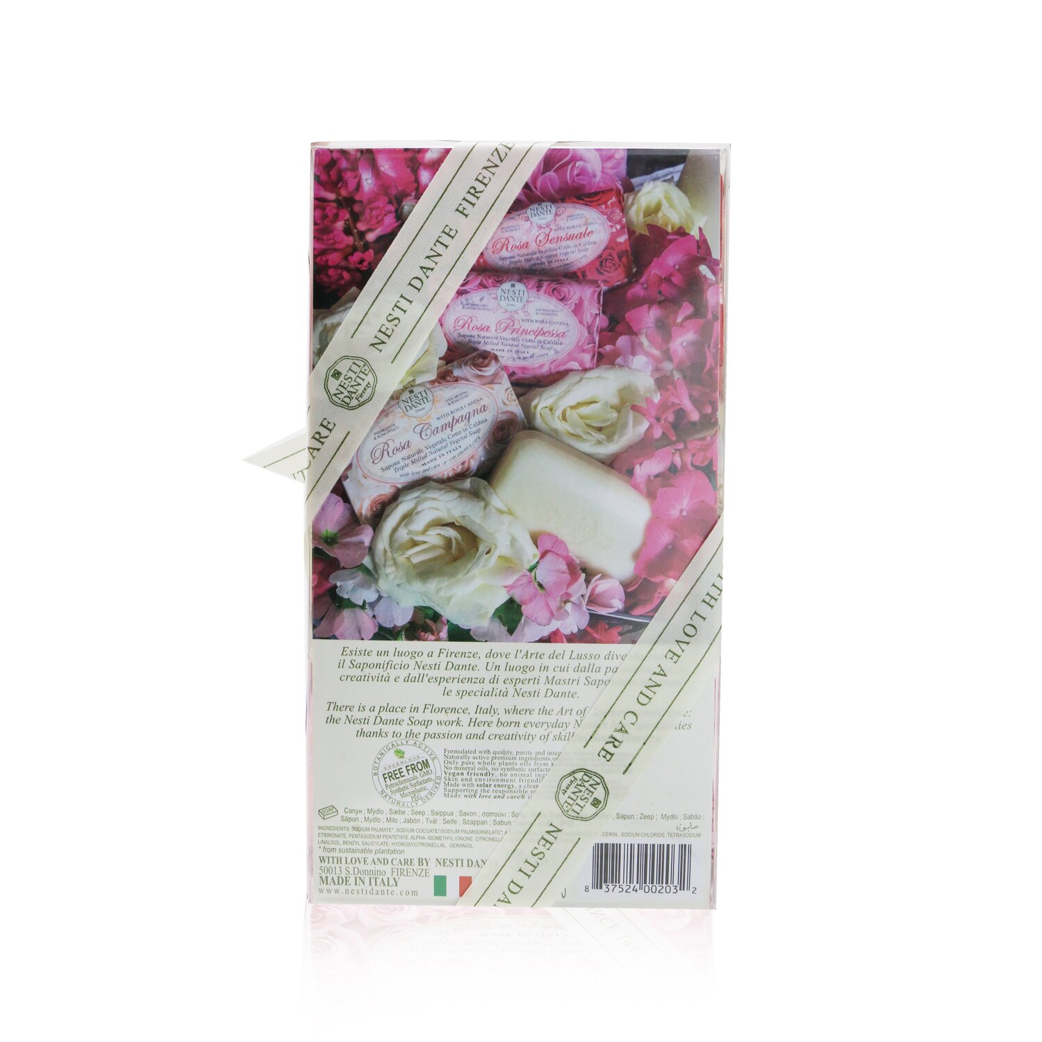 Nesti Dante Rosa Soap Set (Le Rose Collection) #Rosa Sensuale, #Rosa Champagna, #Rosa Principessa 3x 150g/5.3oz