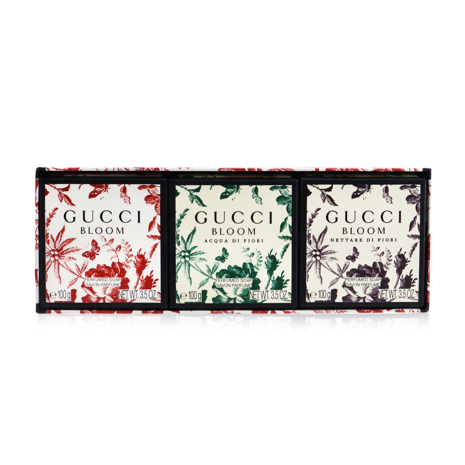 Gucci Bloom Perfumed Soap Coffret: Bloom + Bloom Acqua Di Fiori + Bloom Nettare Di Fiori 3x100g/3.5oz