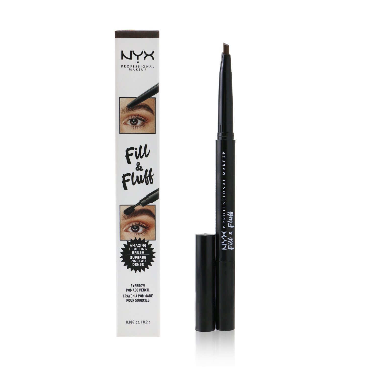 NYX Fill & Fluff Eyebrow Pomade Pencil 0.2g/0.007oz