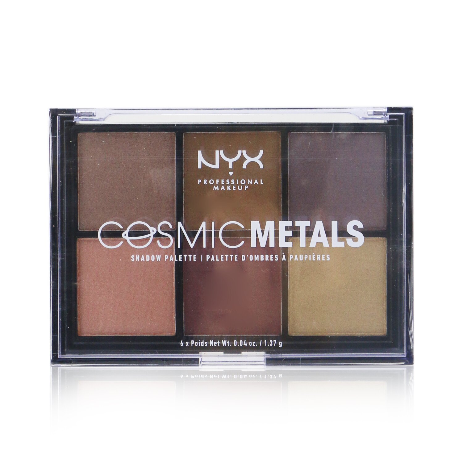 NYX Cosmic Metals Shadow Palette 6x 1.37g/0.04oz