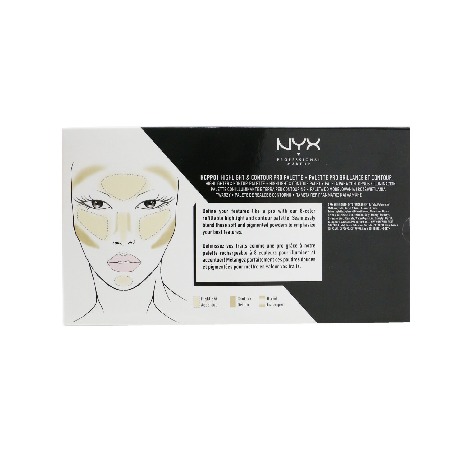 NYX Набор для Контуринга 8x2.7g/0.09oz