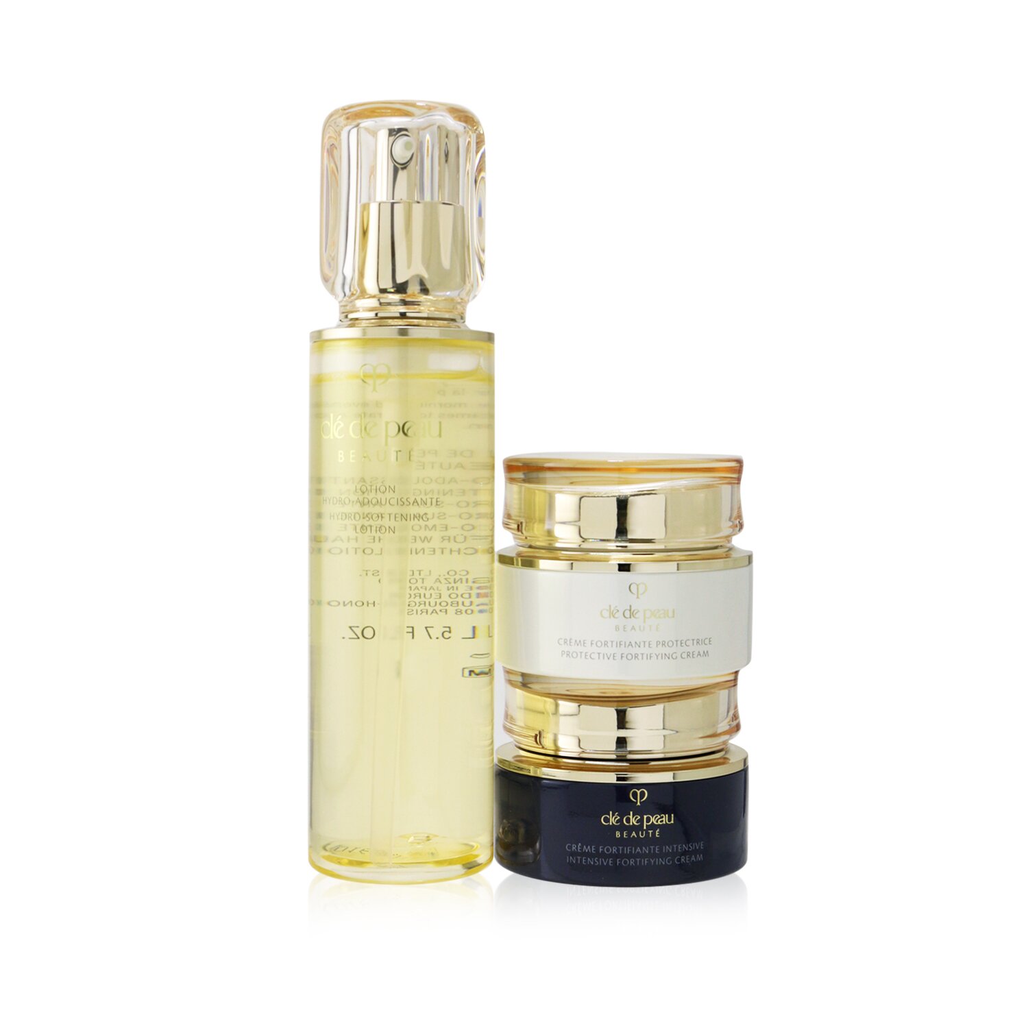 Cle De Peau Bộ kem chăm sóc hàng ngày cơ bản: Kem dưỡng da làm mềm da N + Kem tăng cường bảo vệ N SPF 25+ Kem tăng cường chuyên sâu N 3pcs