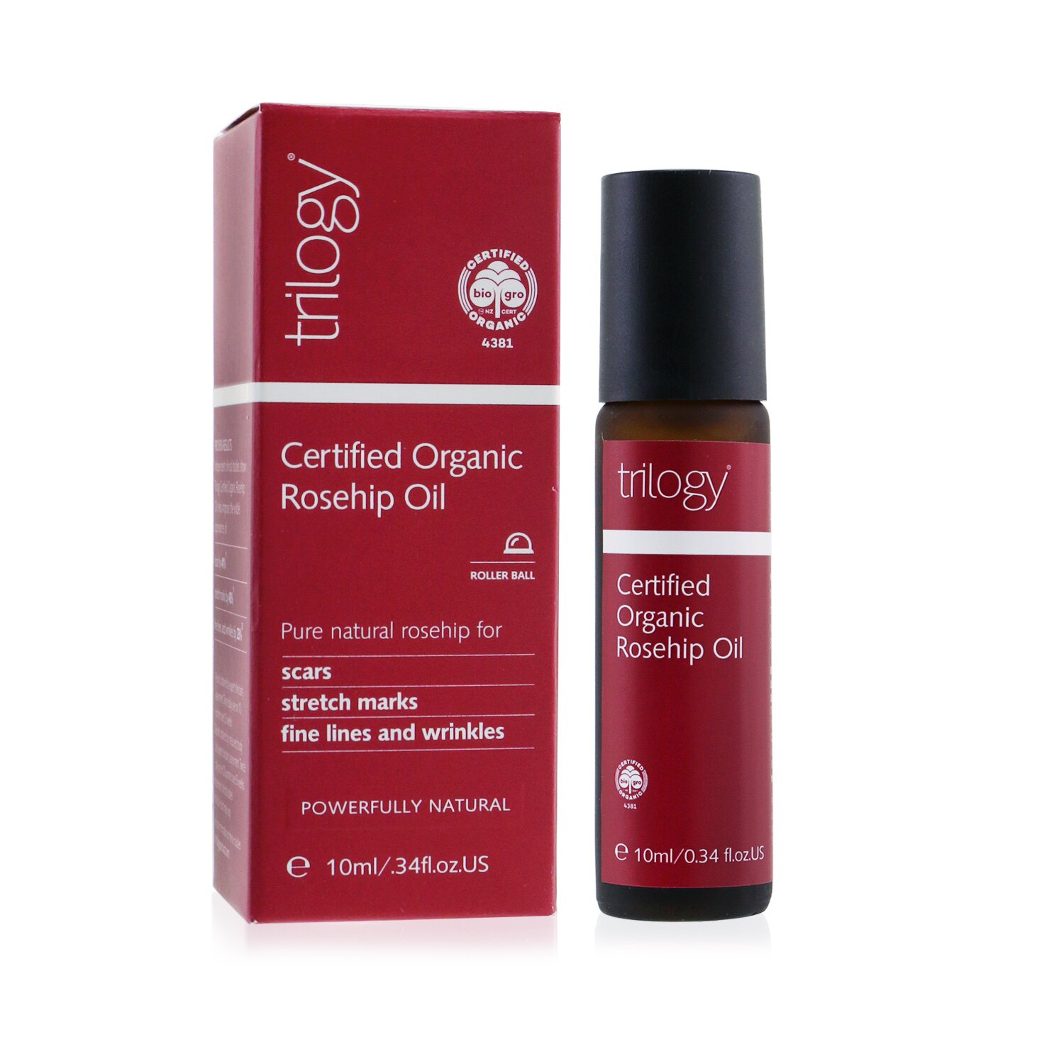 Trilogy Certified Organic Rosehip Oil Roller Ball 10ml/0.34oz