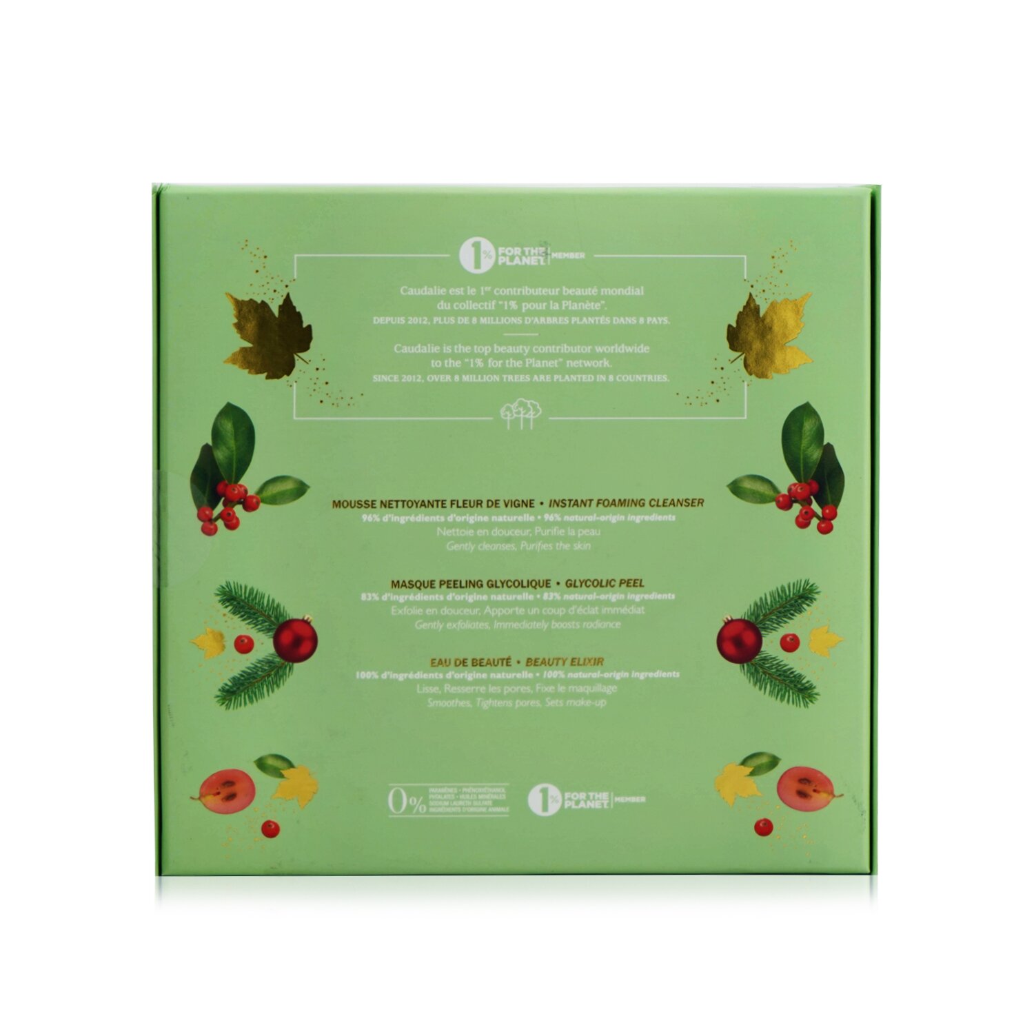 Caudalie 歐緹麗  美容必備套裝：Beauty Elixir 100ml+ 即時泡沫潔面乳 50ml+ 乙醇酸去角質 15ml 3pcs