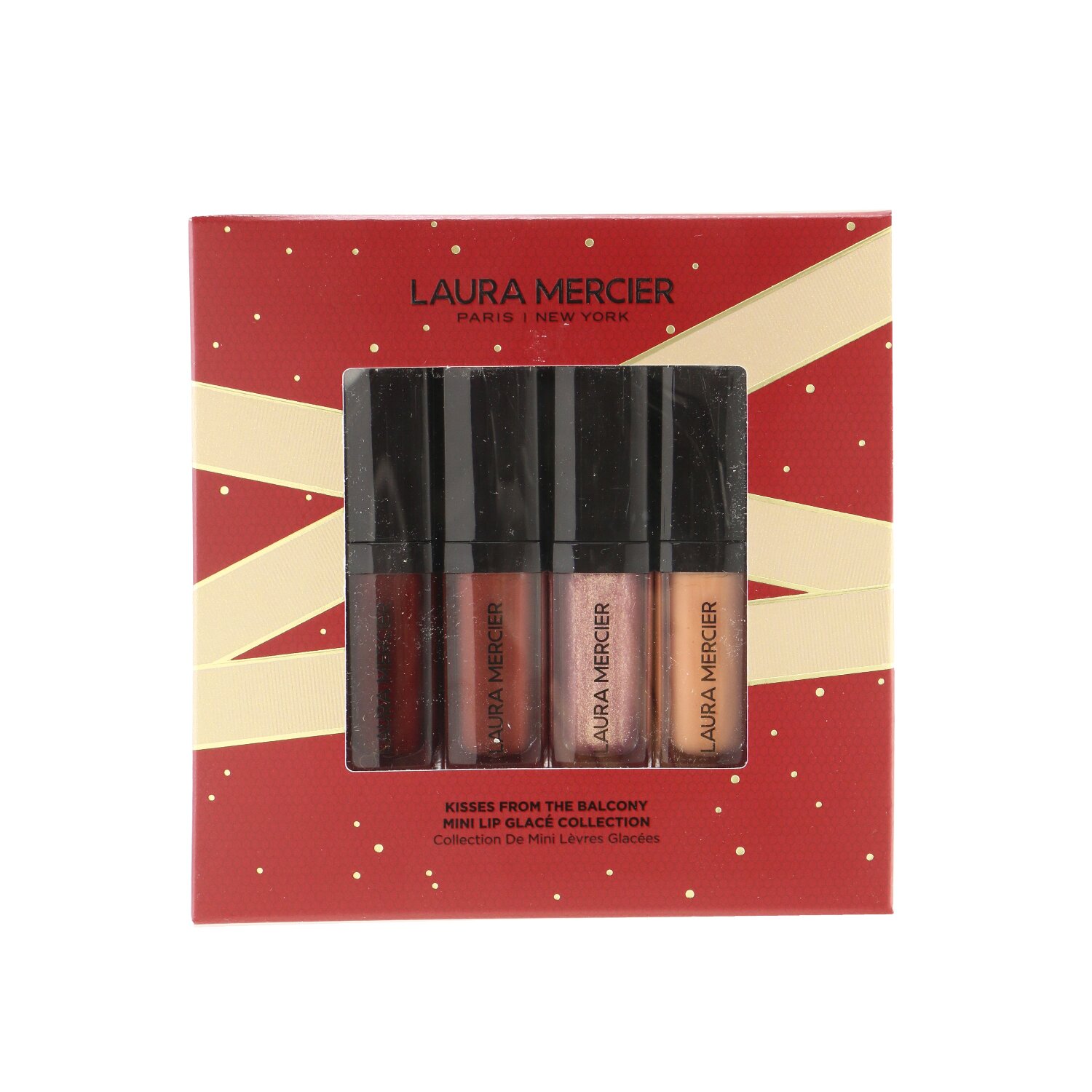 Laura Mercier Kisses From The Balcony Mini Lip Glace Collection (4x Mini Lip Glaze) 4x2.8g/0.1oz