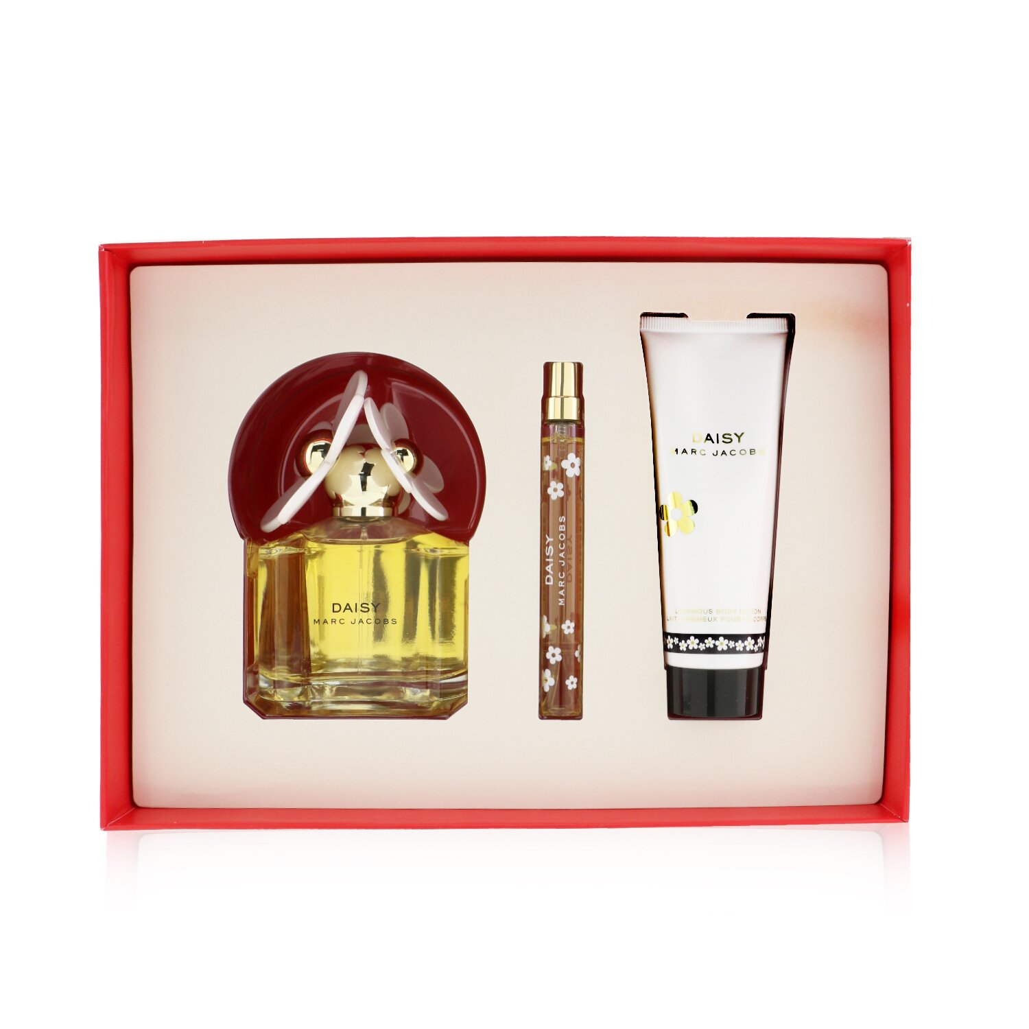 Marc Jacobs Daisy Coffret: Eau De Toilette Spray 100ml/3.4oz + Luminous Body Lotion 75ml/2.5oz + Eau De Toilette Spray 10ml/0.33oz 3pcs