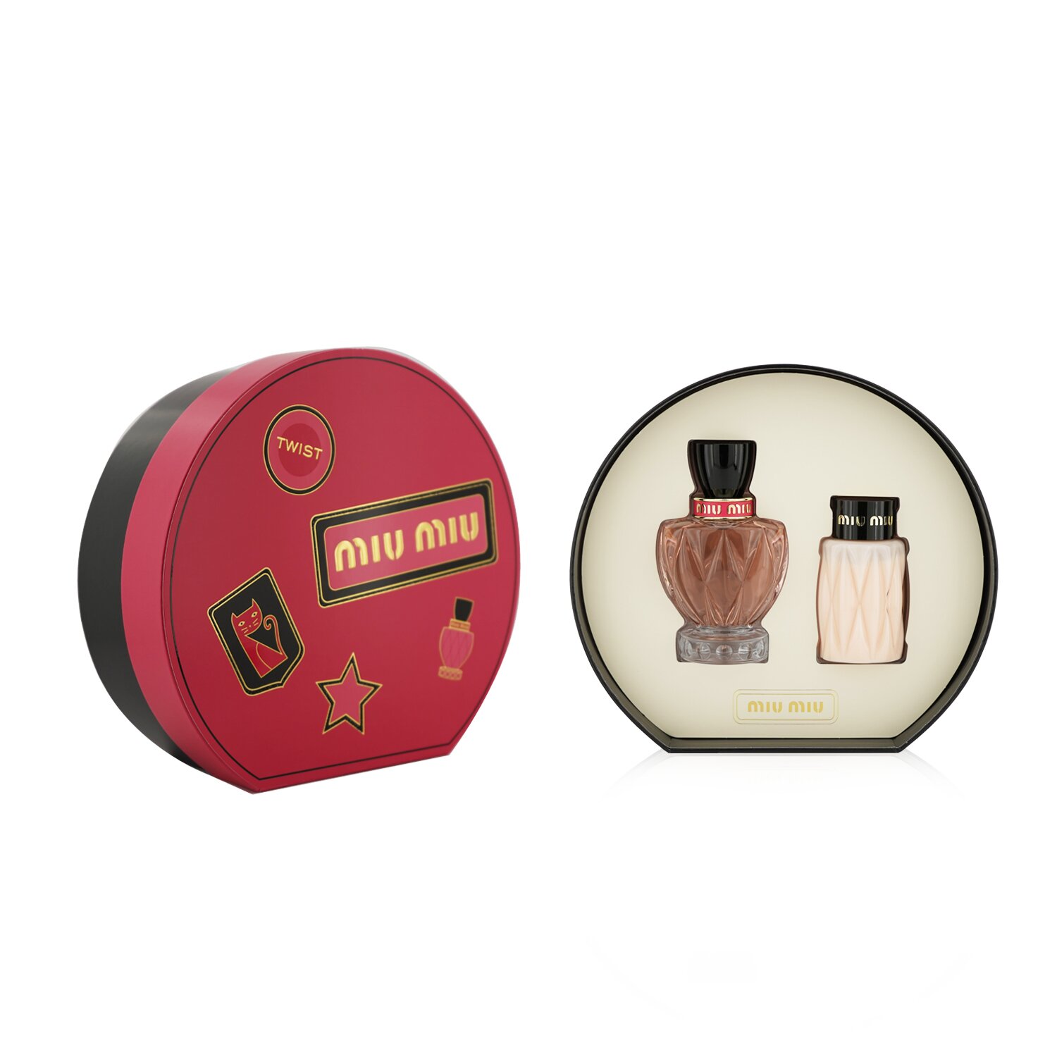 Miu Miu Twist Coffret: Eau De Parfum Spray 100ml/3.4oz + Body Lotion 100ml/3.4oz 2pcs