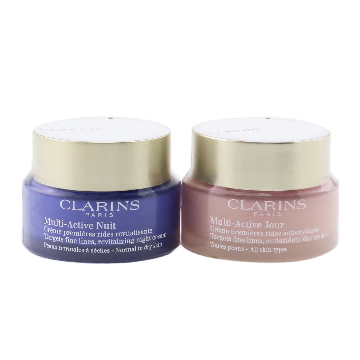 Clarins Multi-Active Partners Set: Multi-Active Day Cream 50ml/1.6oz + Night Cream 50ml/1.7oz 2pcs