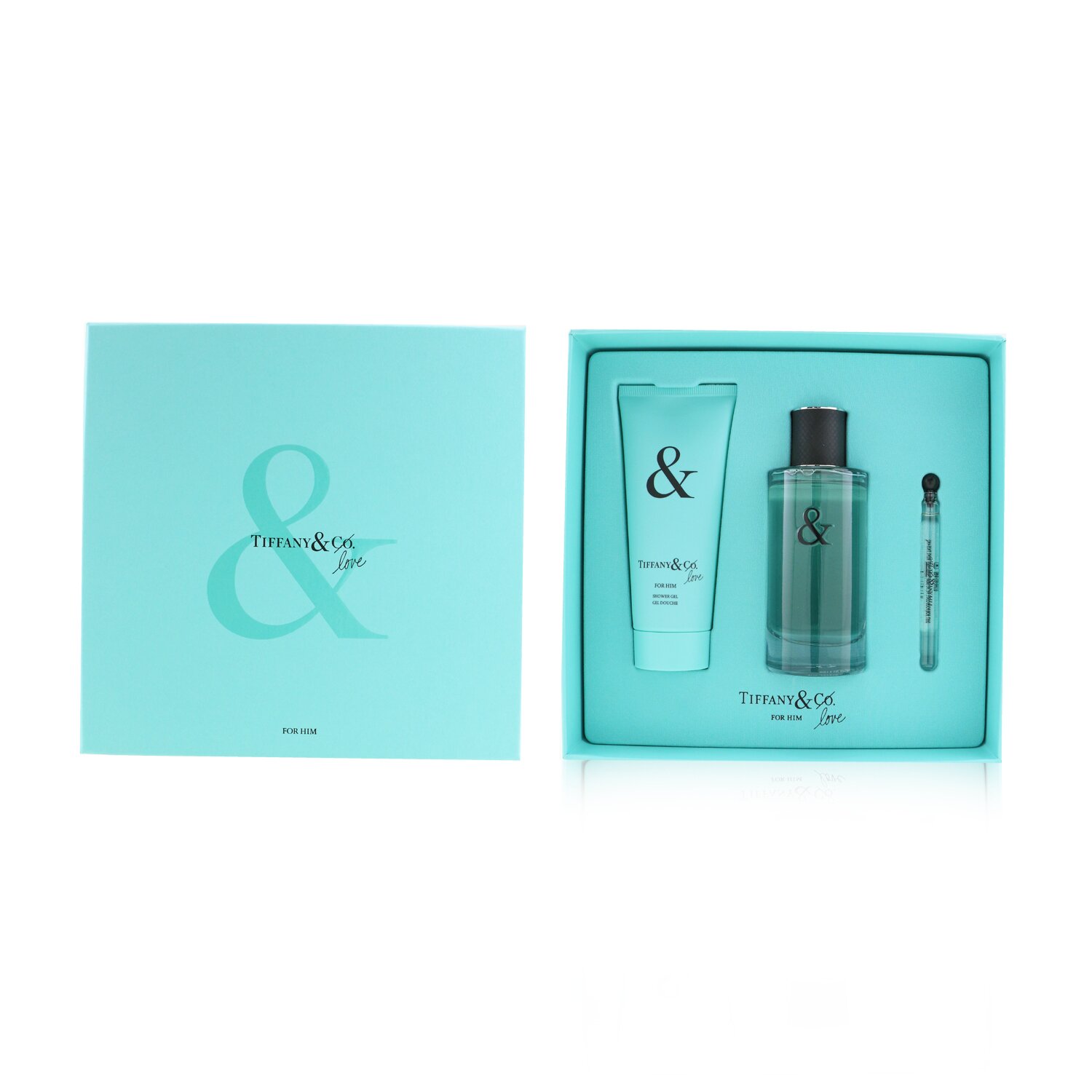 Tiffany & Co. Tiffany & Love For Him Coffret: Eau De Toilette Spray 90ml/3oz + Shower Gel 100ml/3.4oz + Eau De Toilette 4ml/0.13oz 3pcs