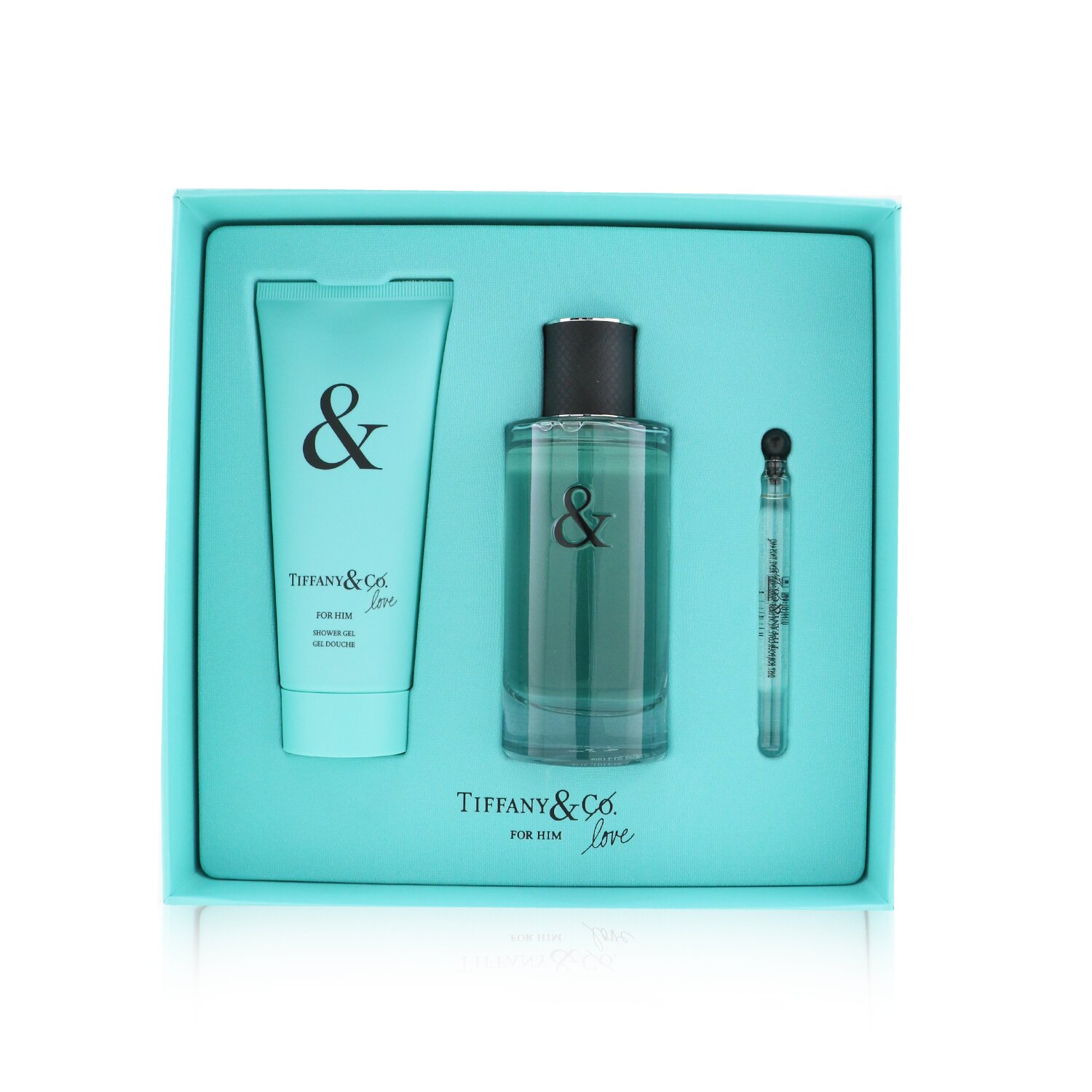 Tiffany & Co. Tiffany & Love For Him Coffret: Eau De Toilette Spray 90ml/3oz + Shower Gel 100ml/3.4oz + Eau De Toilette 4ml/0.13oz 3pcs