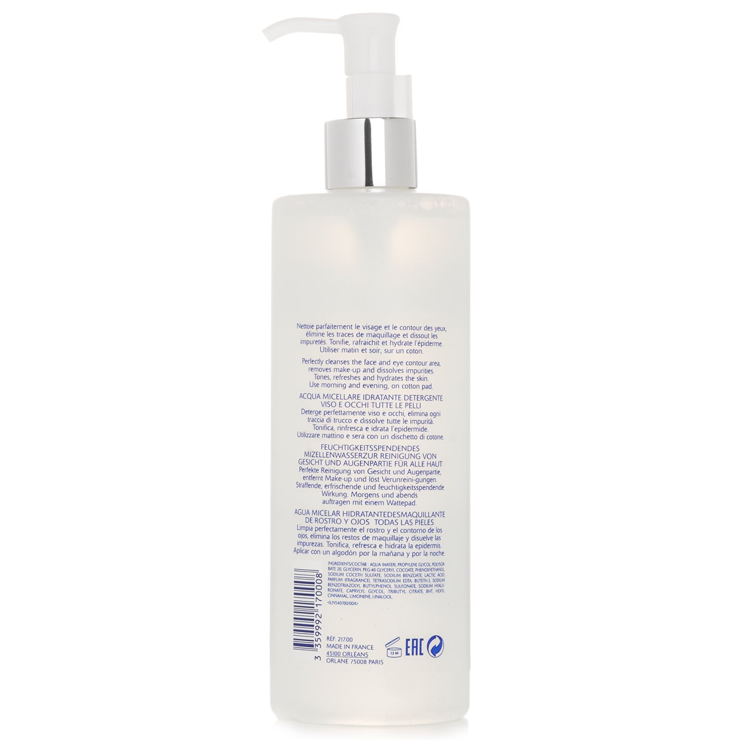 Orlane Moisturizing Micellar Water - Cleanser Face & Eyes (All Skin Types) 400ml/13oz
