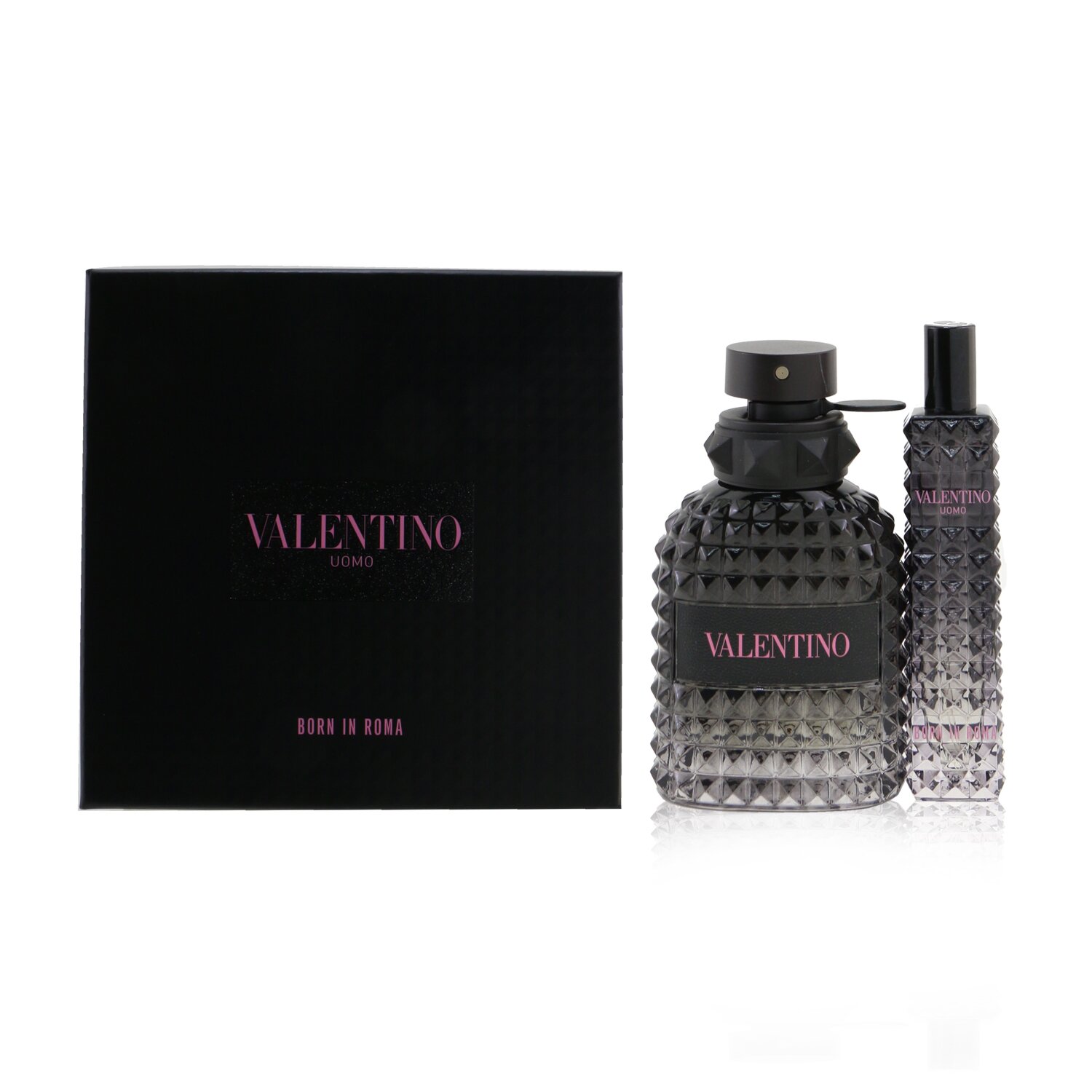 华伦天奴  Valentino 罗马人香氛套装：淡香水喷雾EDT 50ml/1.7oz + 淡香水旅行喷雾 15ml/0.5oz 2pcs