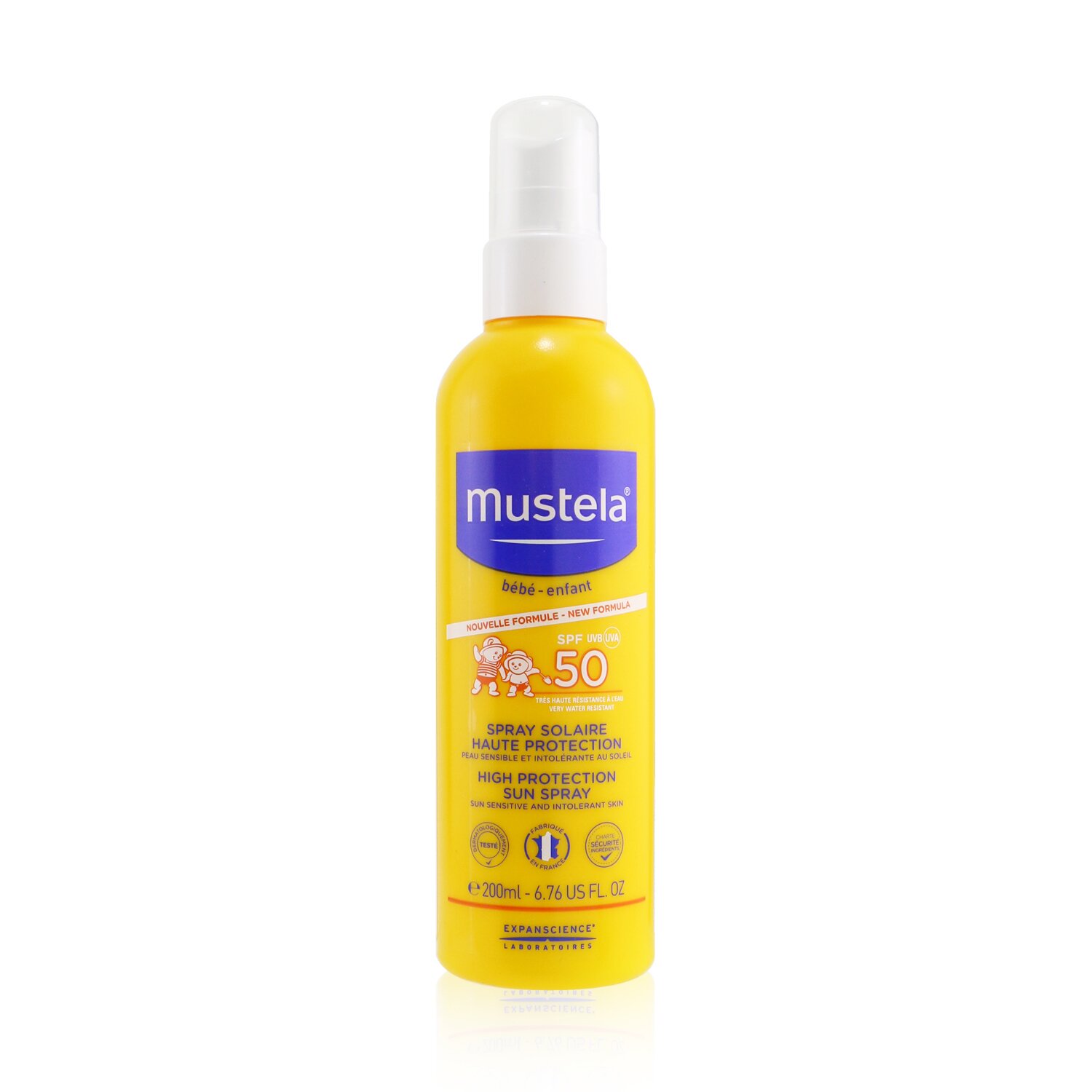 Mustela High Protection Sun Spray SPF 50 - Very Water Resistant 200ml/6.6oz