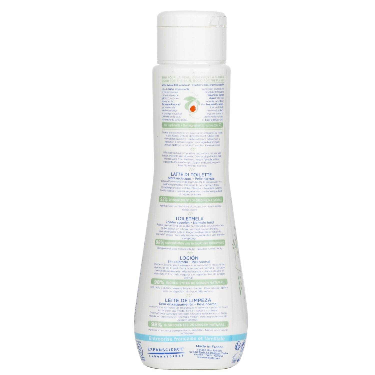 Mustela No Rinse Cleansing Milk - For Normal Skin 200ml/6.6oz