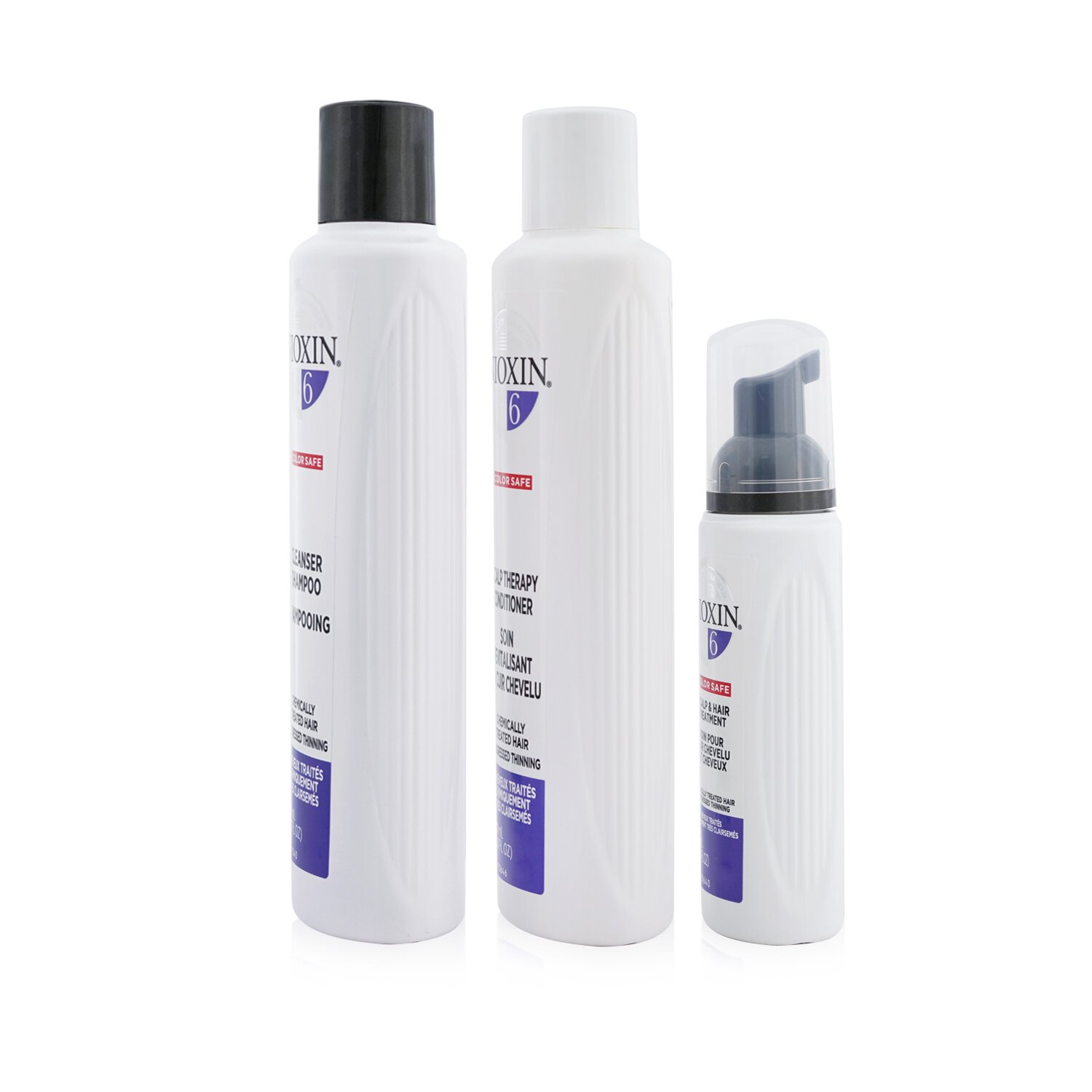 Nioxin 3D Care System Kit 6 - For Chemically Treated Hair, Progressed Thinning (Box Slightly Damaged) 3pcs