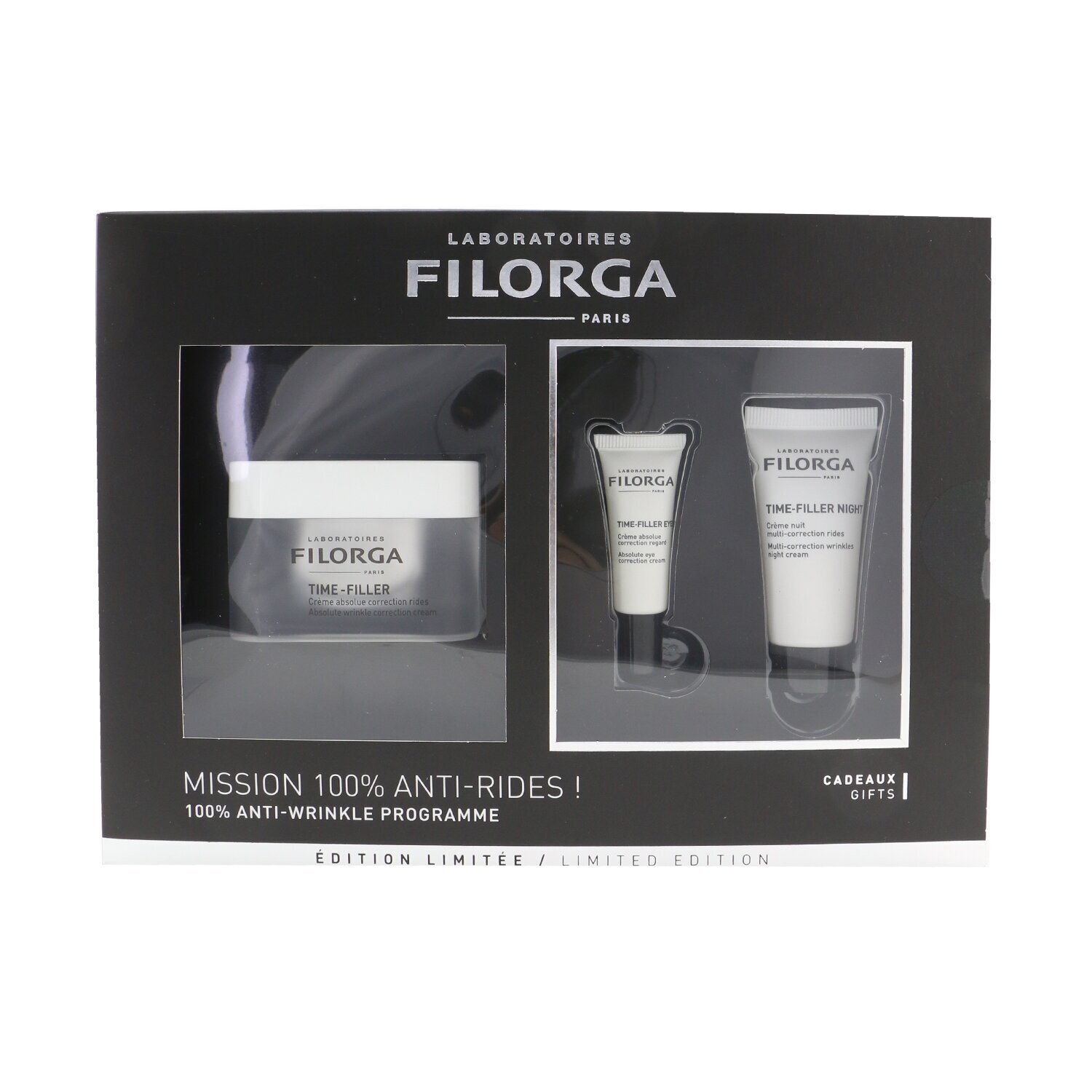 Filorga Time-Filler Mission 100% Anti-Wrinkle Set: Time-Filler 50ml + Time-Filler Eyes 4ml + Time-Filler Night 15ml 3pcs