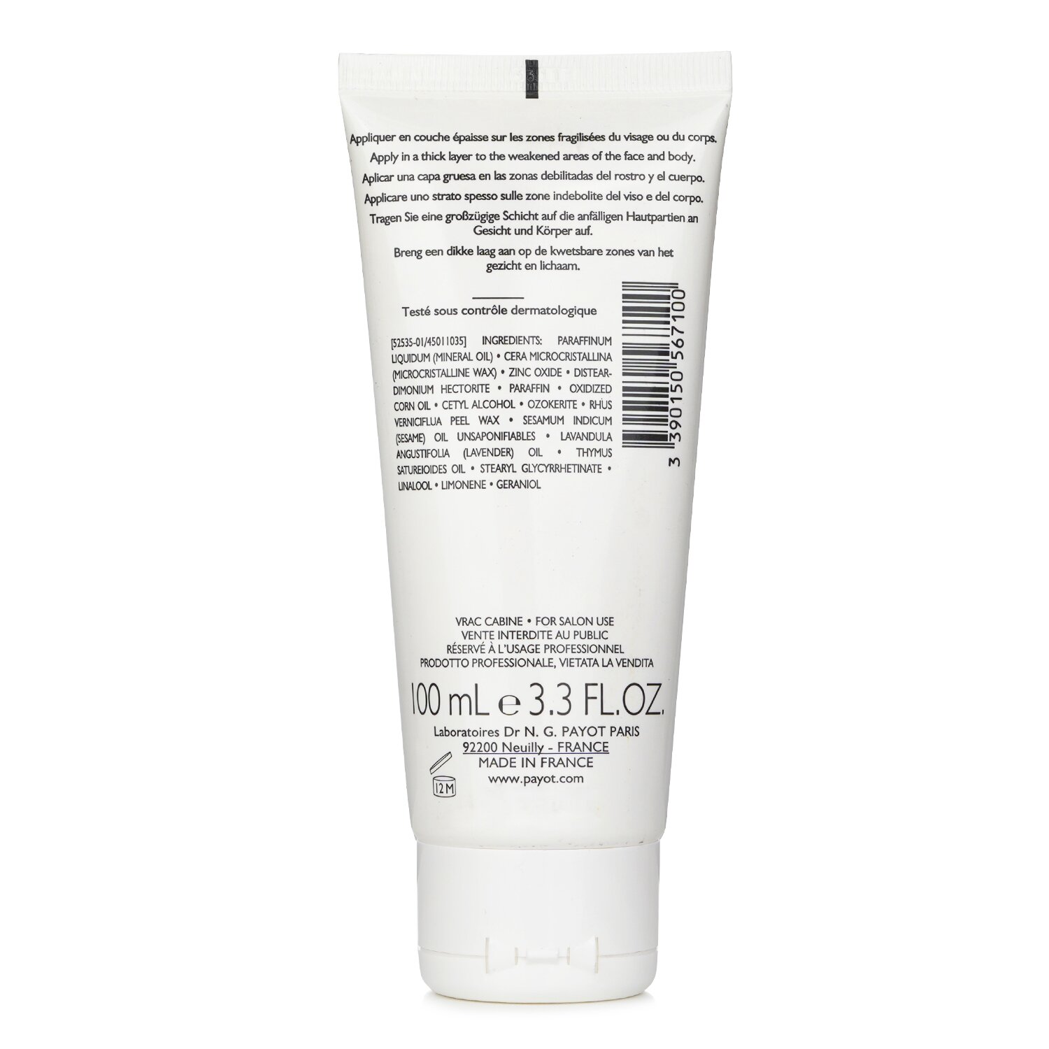 Payot 柏姿 Creme N°2 L'Originale Anti-Diffuse 抗擴散紅血絲舒緩護理（美容院裝） 100ml/3.3oz
