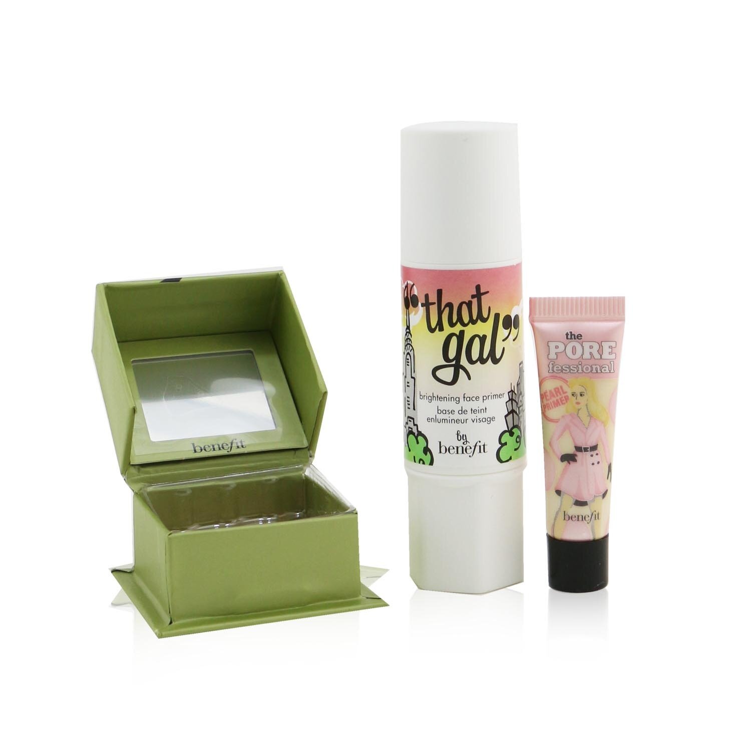 Benefit Pinks Charming Set (1x That Gal Primer, 1x Mini The Porefessional Pearl Primer, 1x Mini Face Powder) 3pcs