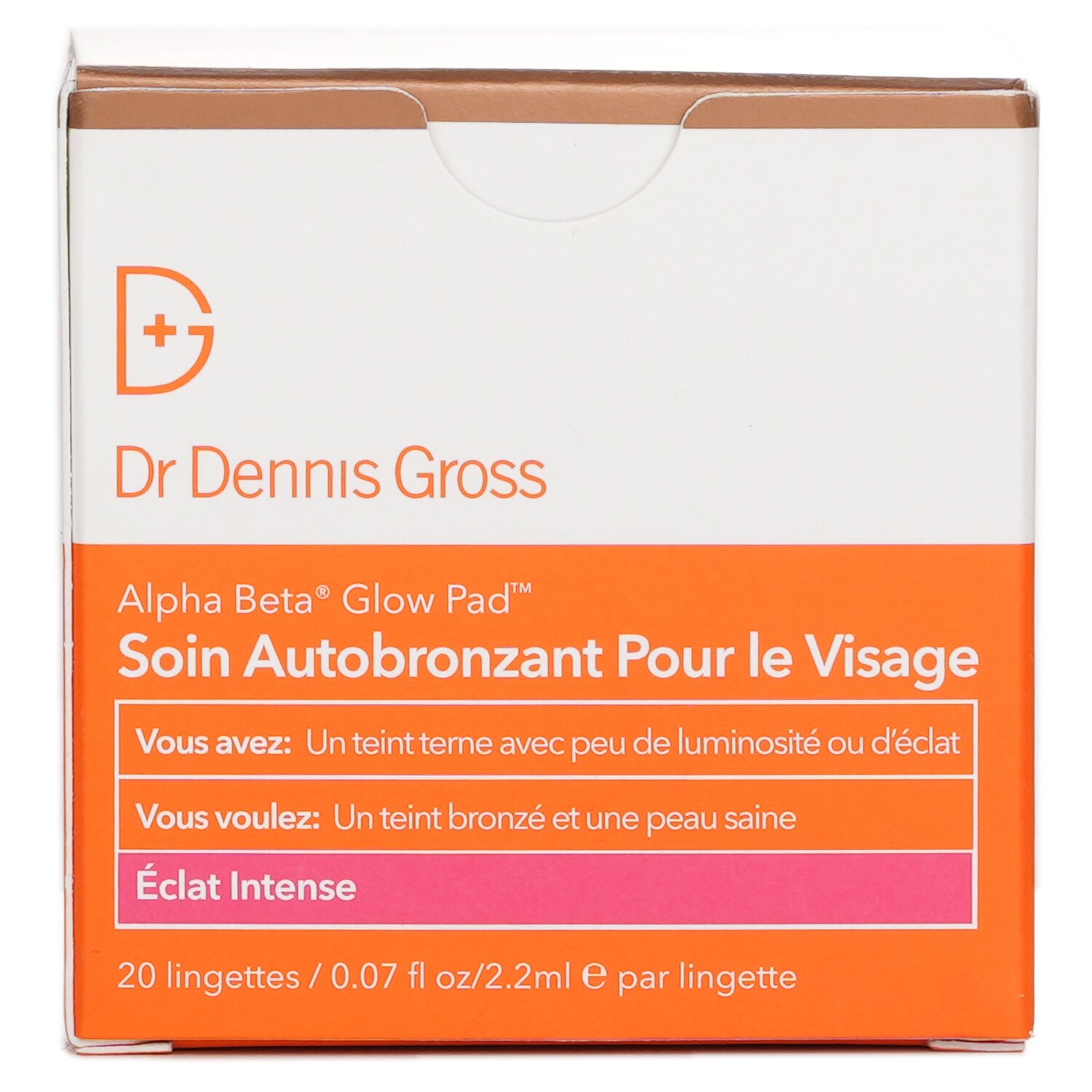 Dr Dennis Gross Alpha Beta Glow Almohadilla Para Rostro - Brillo Intenso 20 Towelettes
