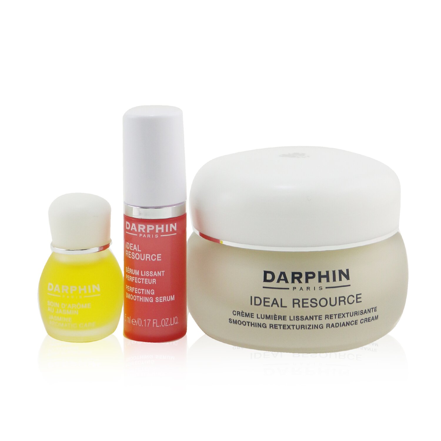 Darphin Ideal Resource Retexturizing Botanical Wonders Set: Radiance Cream 50ml+ Smoothing Serum 5ml+ Jasmine Aromatic Care 4ml 3pcs