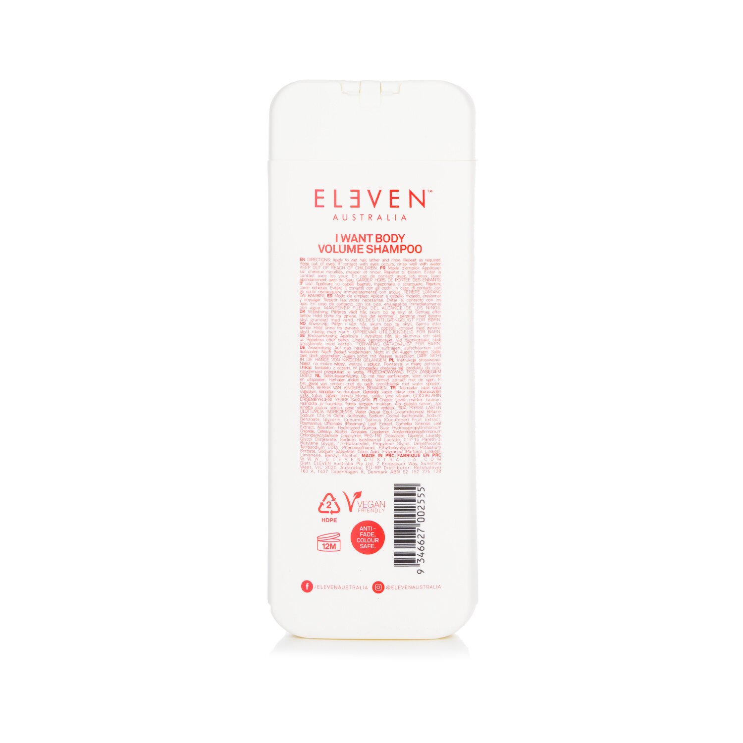 Eleven Australia I Want Body Volume Shampoo 300ml/10.1oz