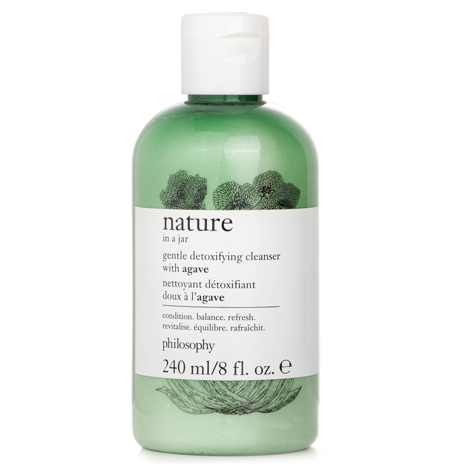 Philosophy Nature In A Jar Sữa rửa mặt giải độc nhẹ nhàng với cây thùa 240ml/8oz