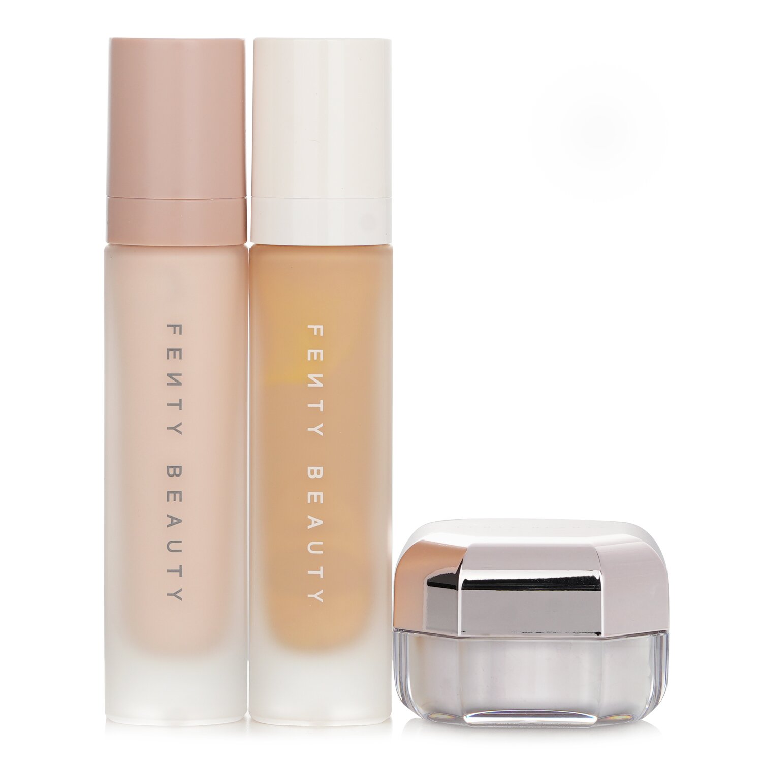 Fenty Beauty by Rihanna Pro Filt'R Soft Matte Complexion Kit: Foundation 32ml + Primer 32ml + Instant Retouch Setting Powder 7.8g 3pcs