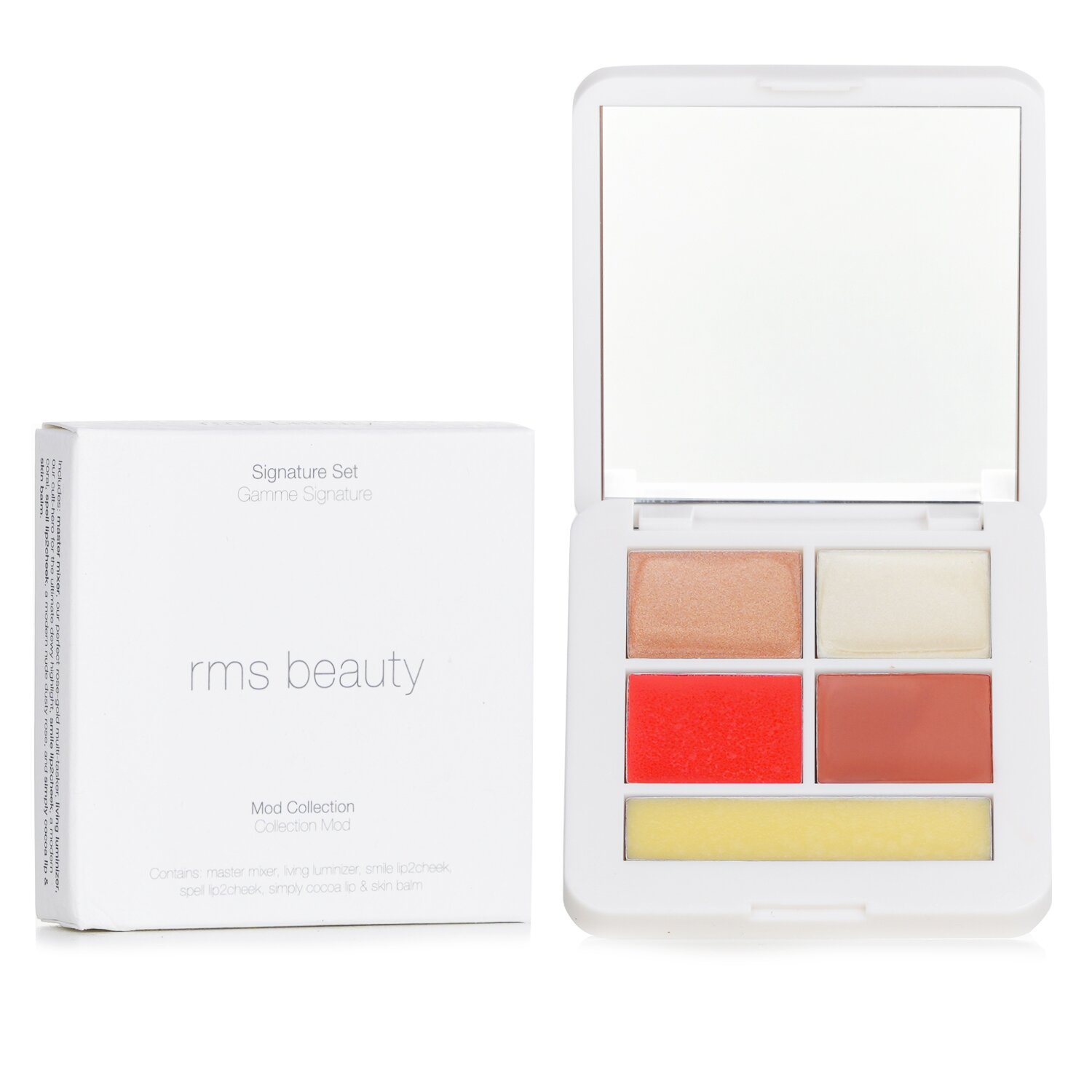 RMS Beauty Signature Set (1x Highlighter/Bronzer, 1x Luminizer, 2x Lip2cheek, 1x Lip & Skin Balm) 5.9g/0.19oz