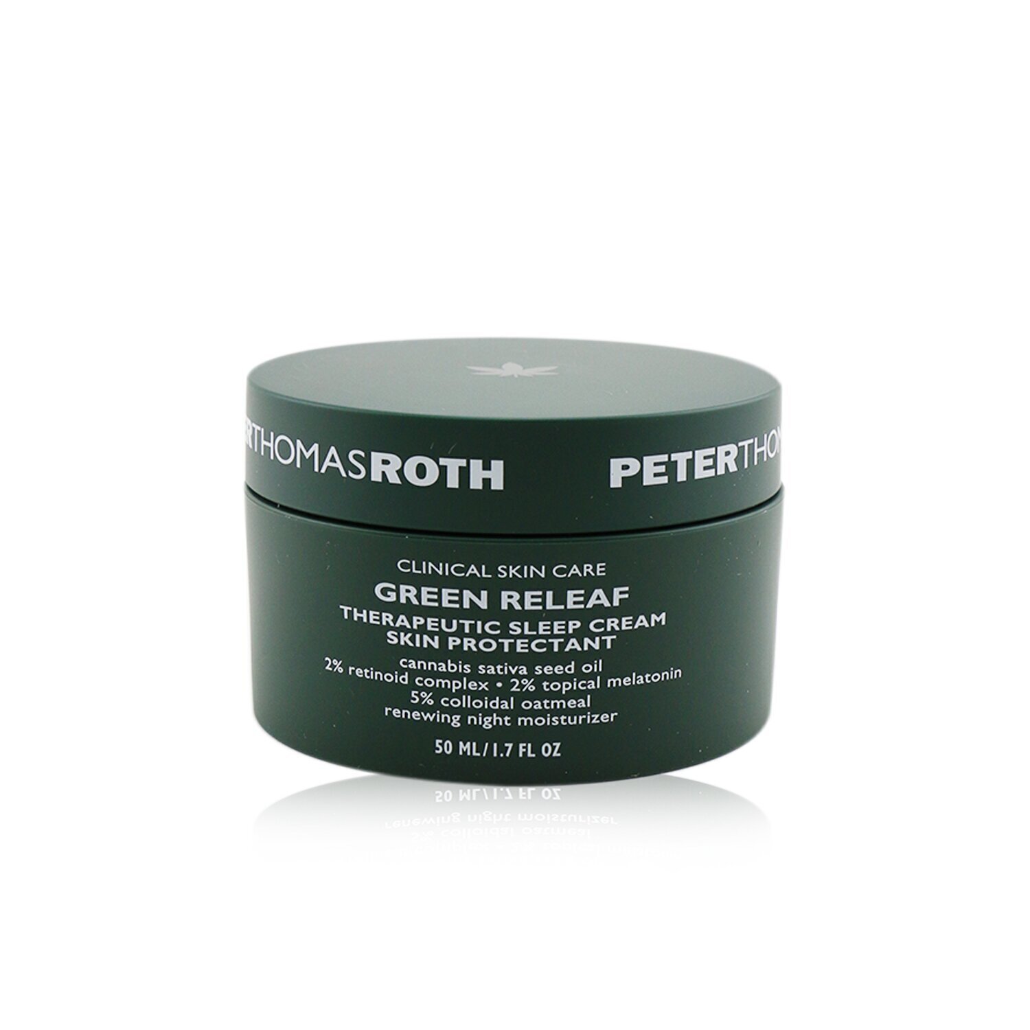 Peter Thomas Roth Green Releaf Therapeutic Sleep Cream Skin Protectant - Renewing Night Moisturizer (Exp. Date: 07/2021) 50ml/1.7oz