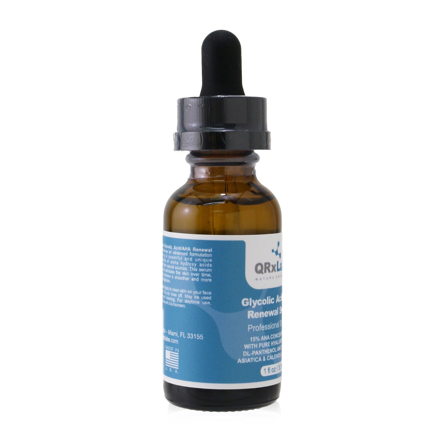QRxLabs Glycolic Acid/AHA Renewal Serum (Exp. Date: 07/2021) 30ml/1oz