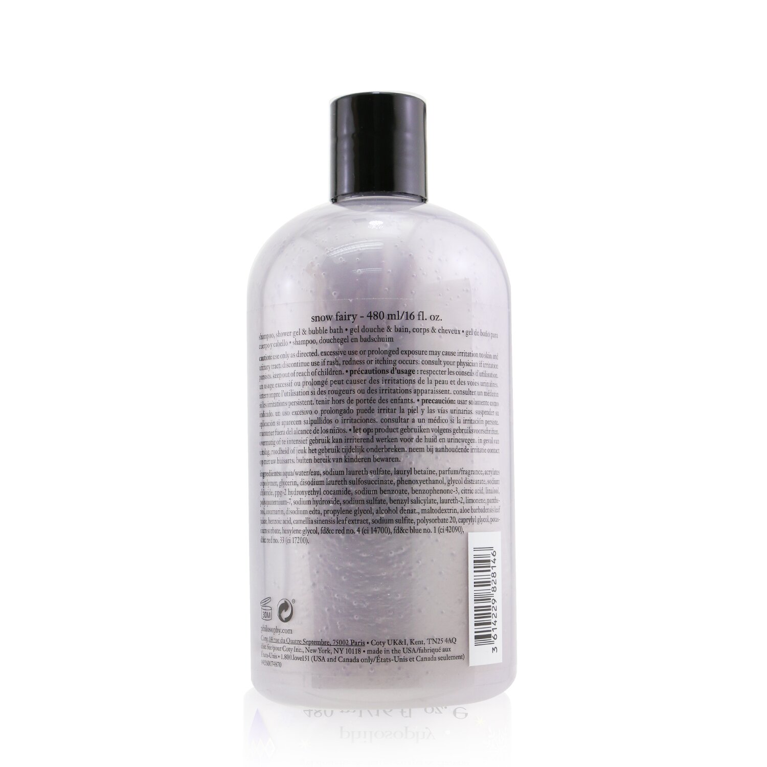 Philosophy Snow Fairy Shampoo, Shower Gel & Bubble Bath 480ml/16oz