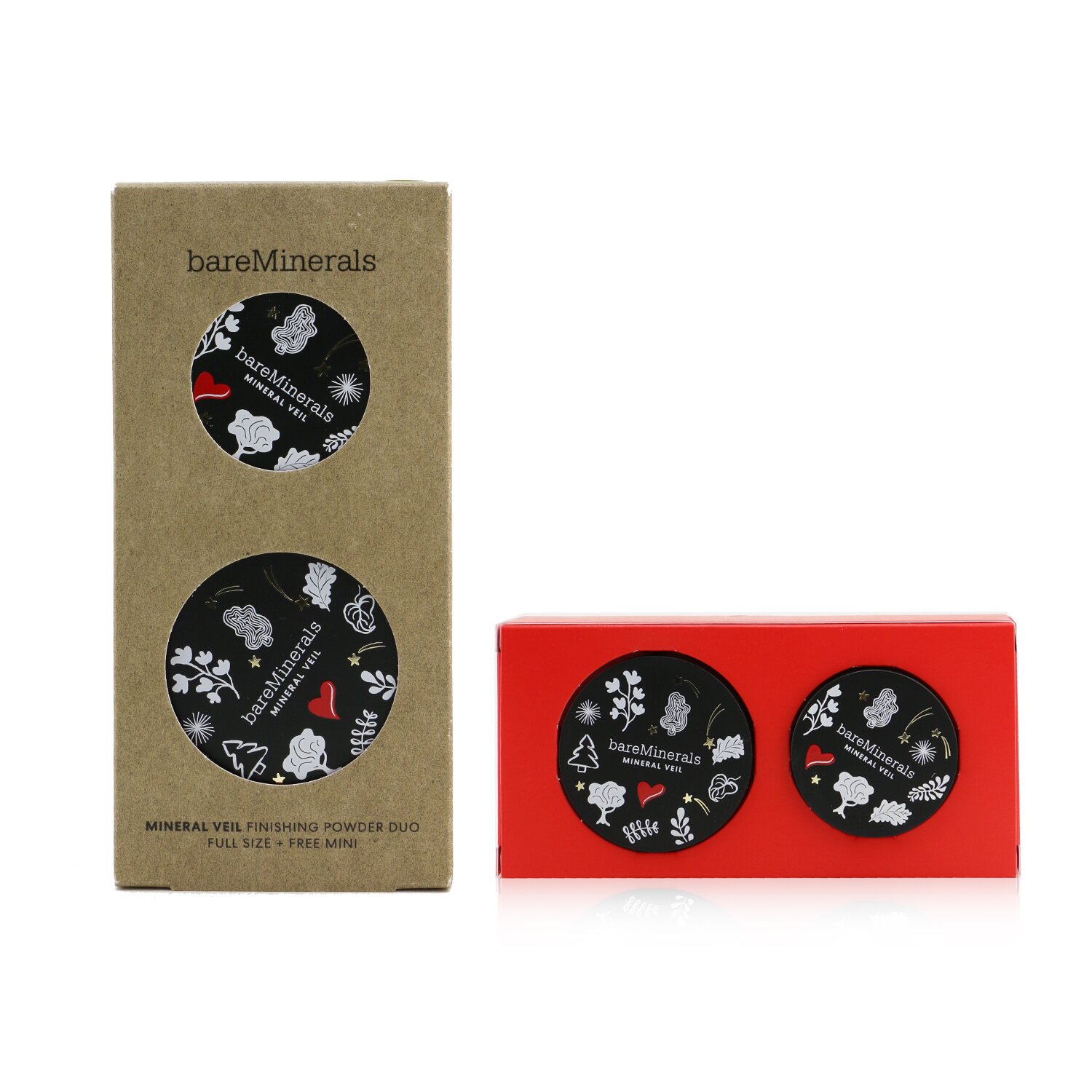 BareMinerals Mineral Veil Finishing Powder Duo (Full size 9g/0.3oz + Mini Size 2g/0.07oz) 2pcs