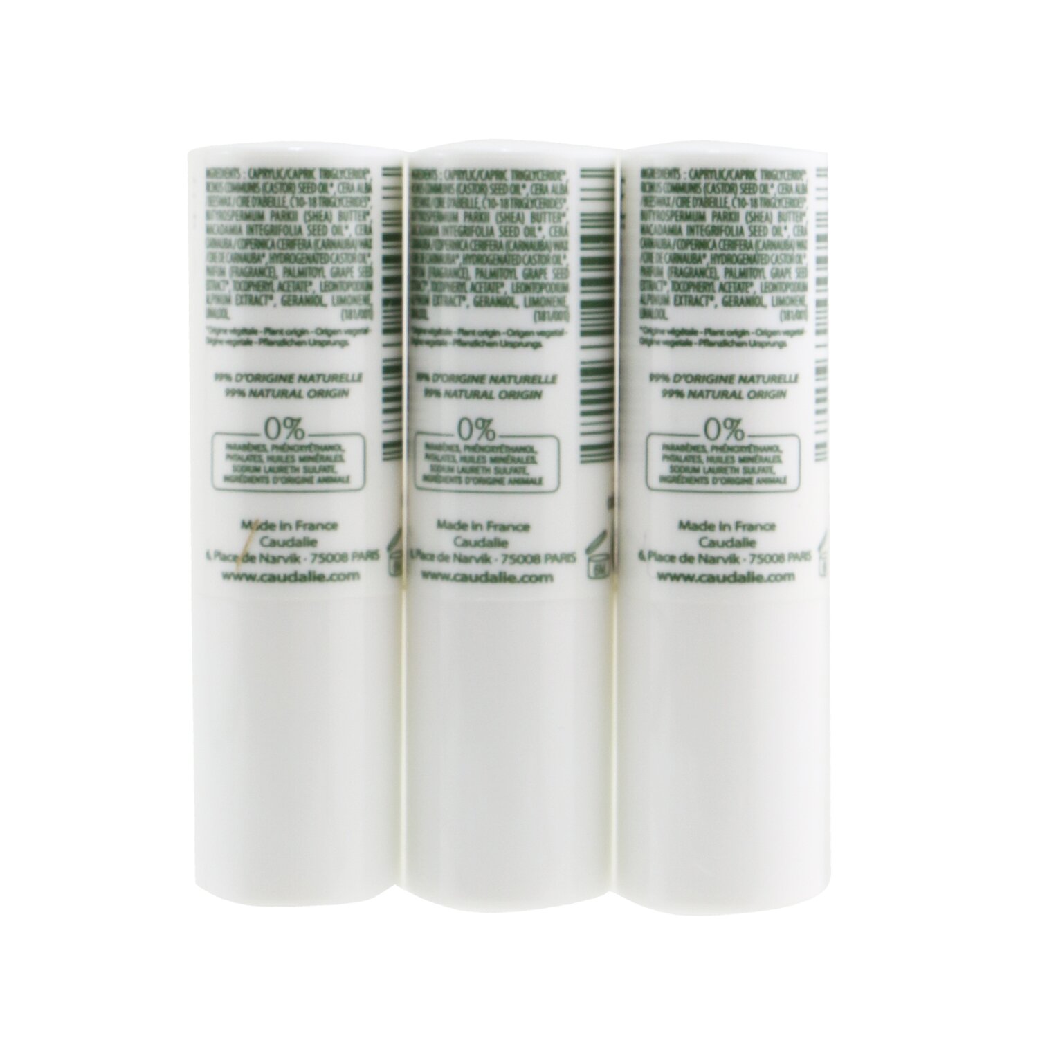 Caudalie Lip Conditioner Trio: 3x Lip Conditioner 4.5g/0.15oz 3x4.5g/0.15oz